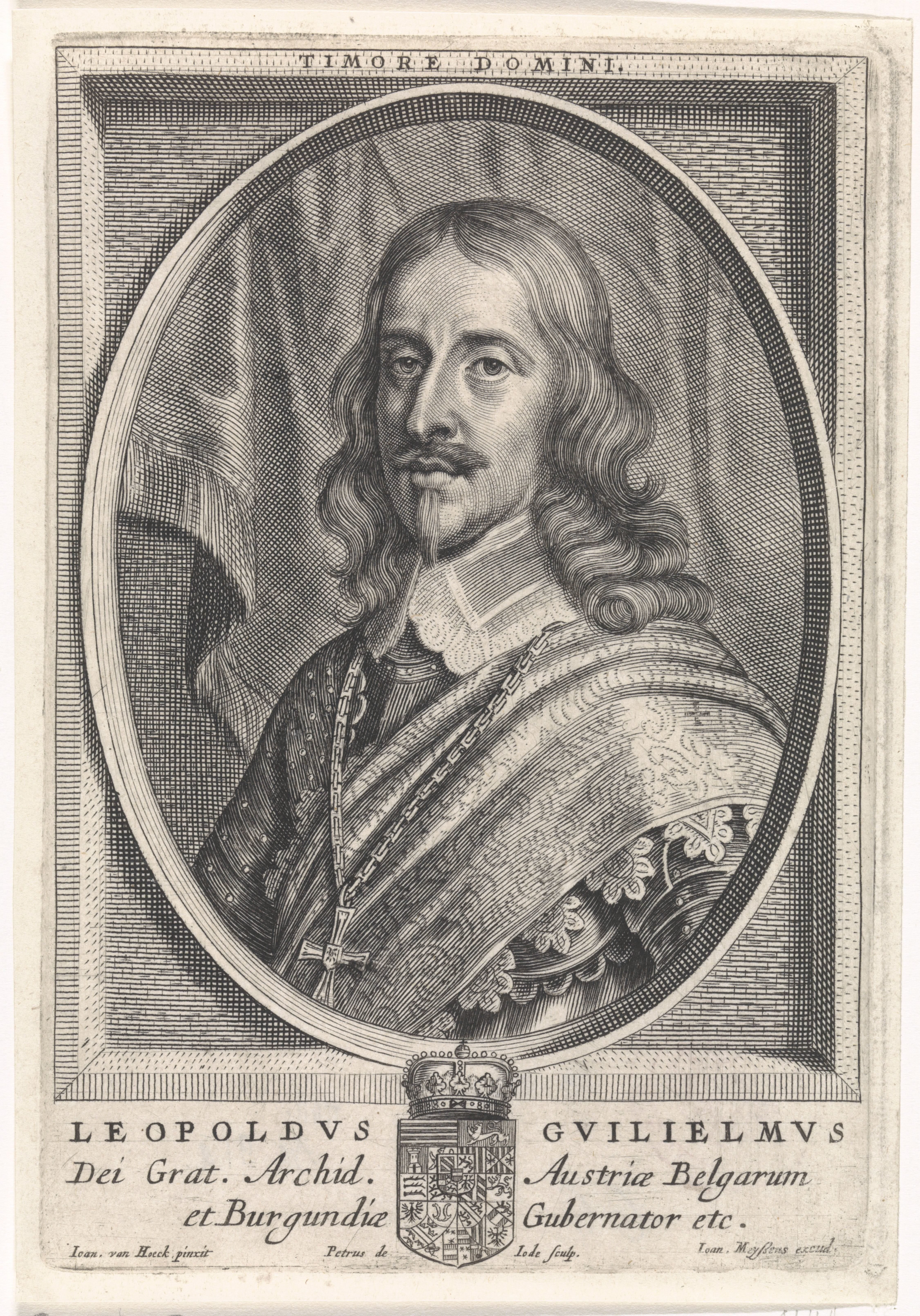Portret van Aartshertog Leopold Willem van Oostenrijk