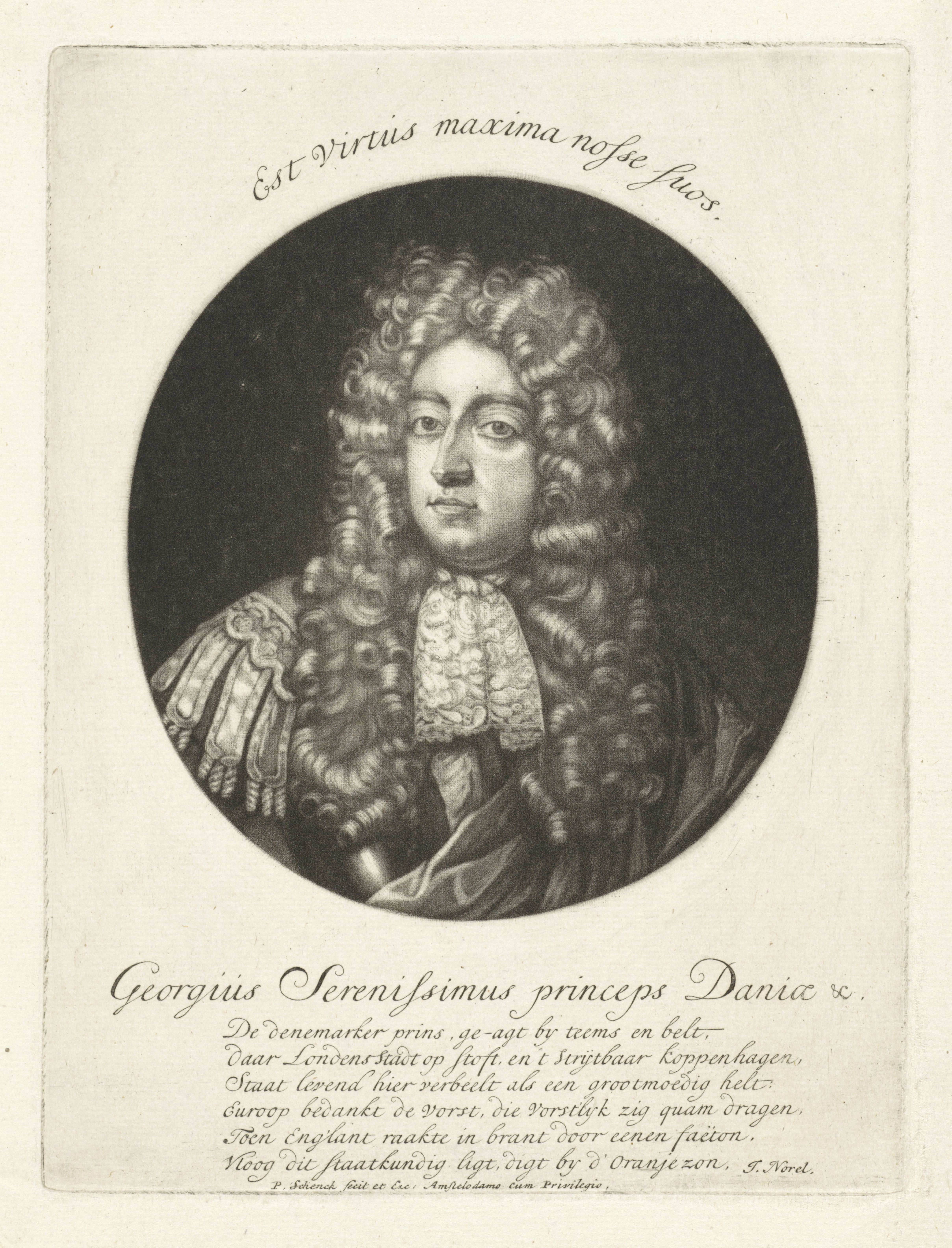 Portret van George, prins van Denemarken