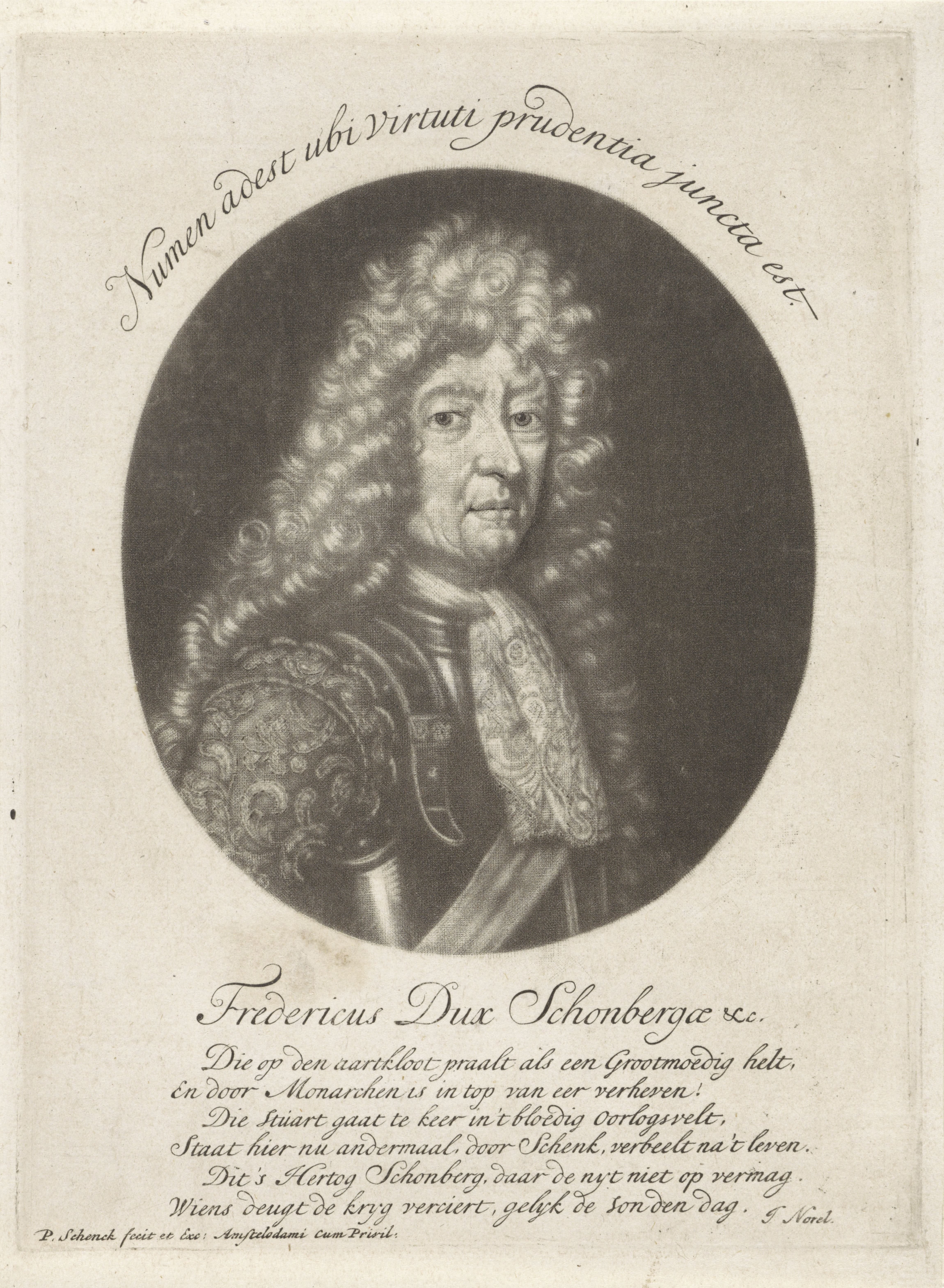 Portret van Friedrich Arnaud hertog van Schomberg