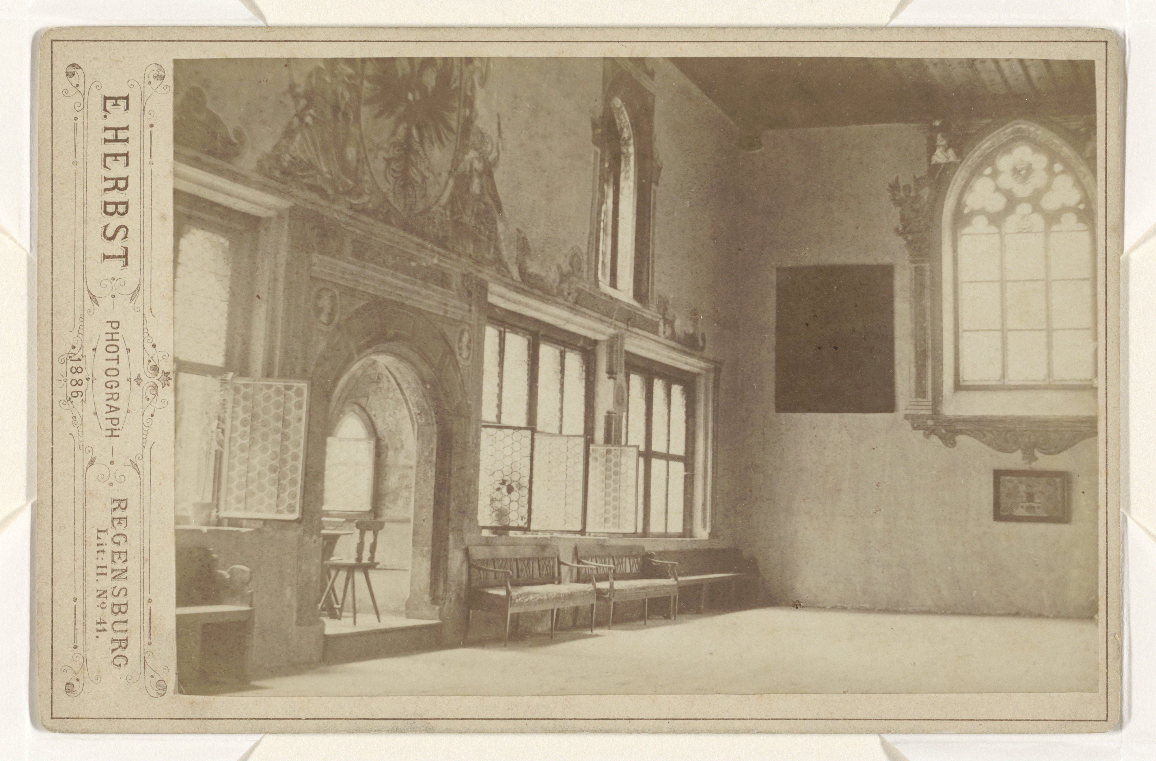 Zaal in het stadhuis van Regensburg