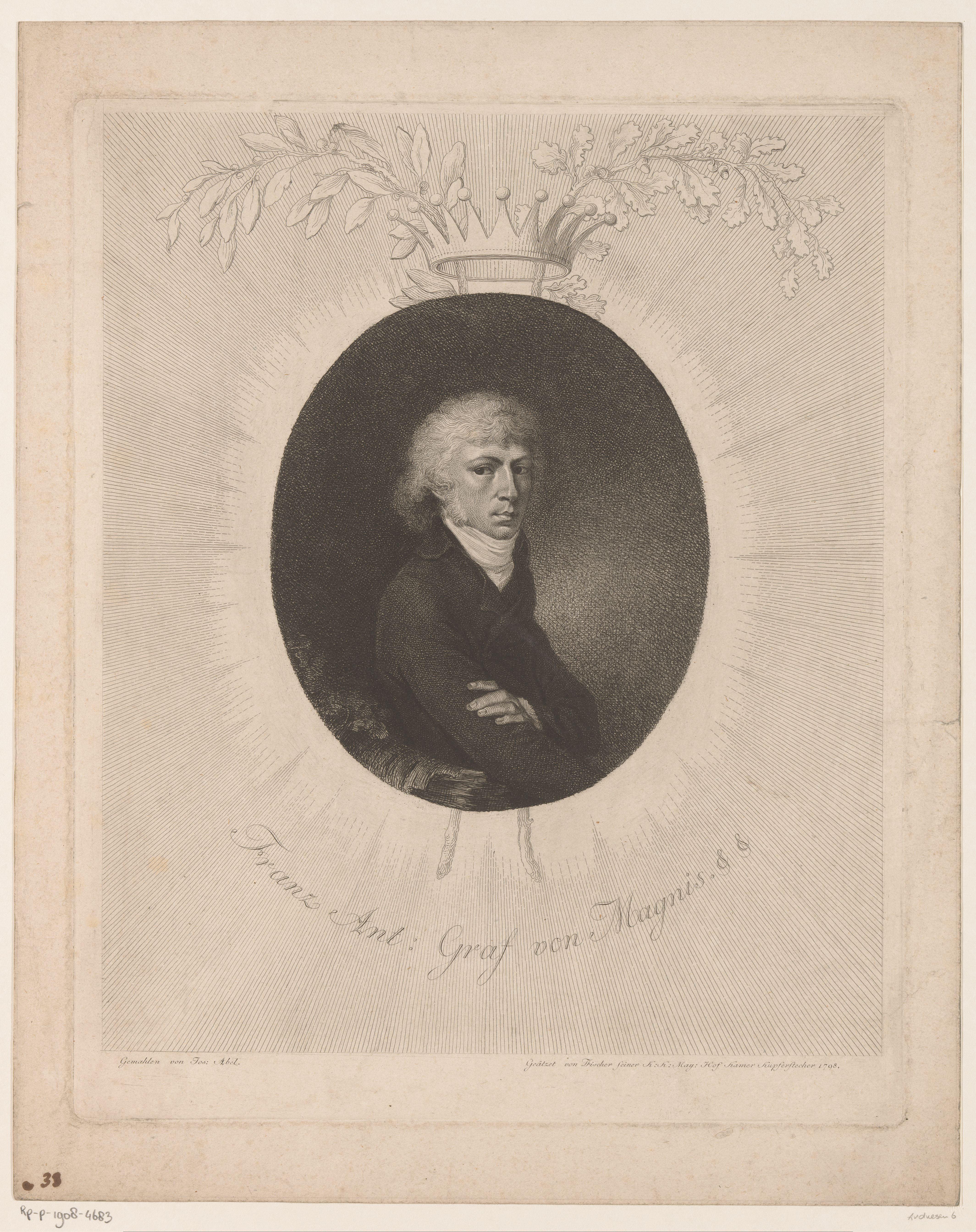 Portret van Franz Graf von Magnis