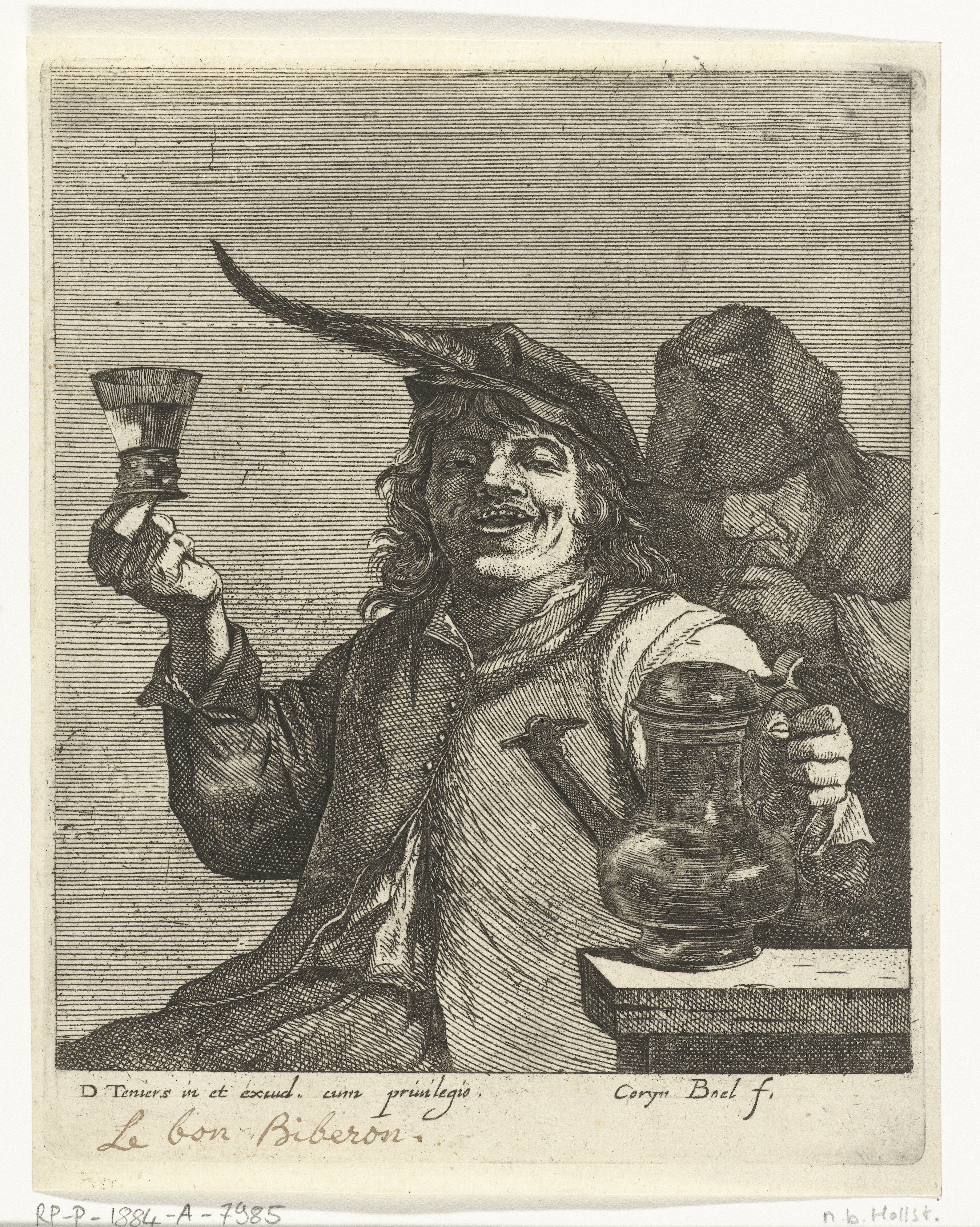 Drinkende man