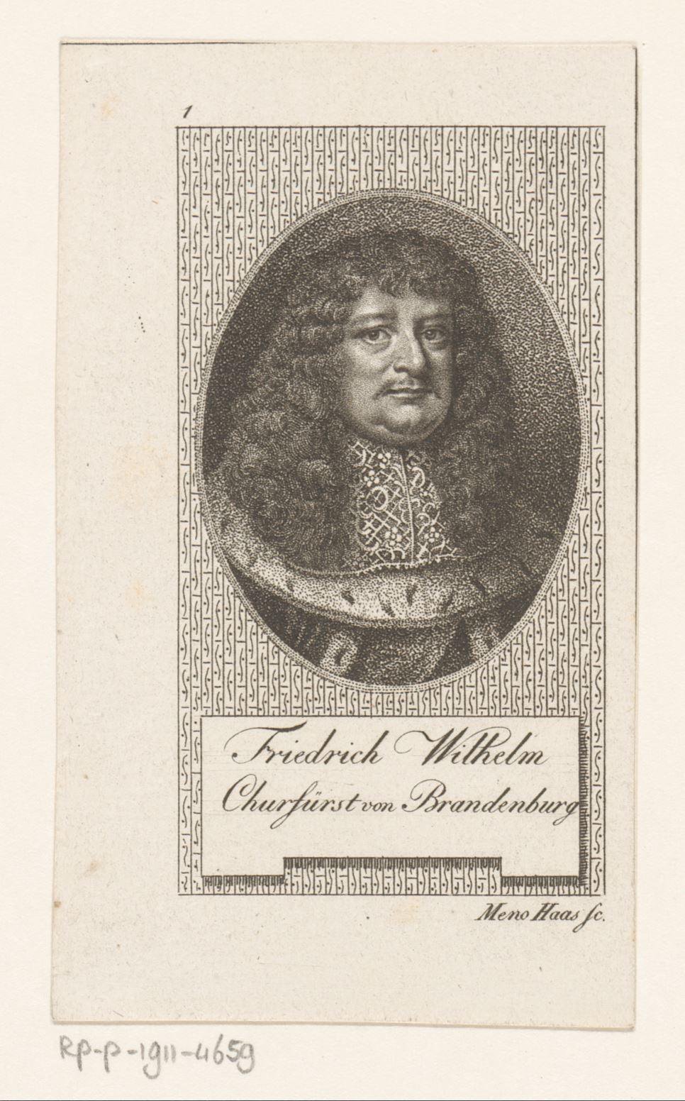 Portret van Friedrich Wilhelm van Brandenburg