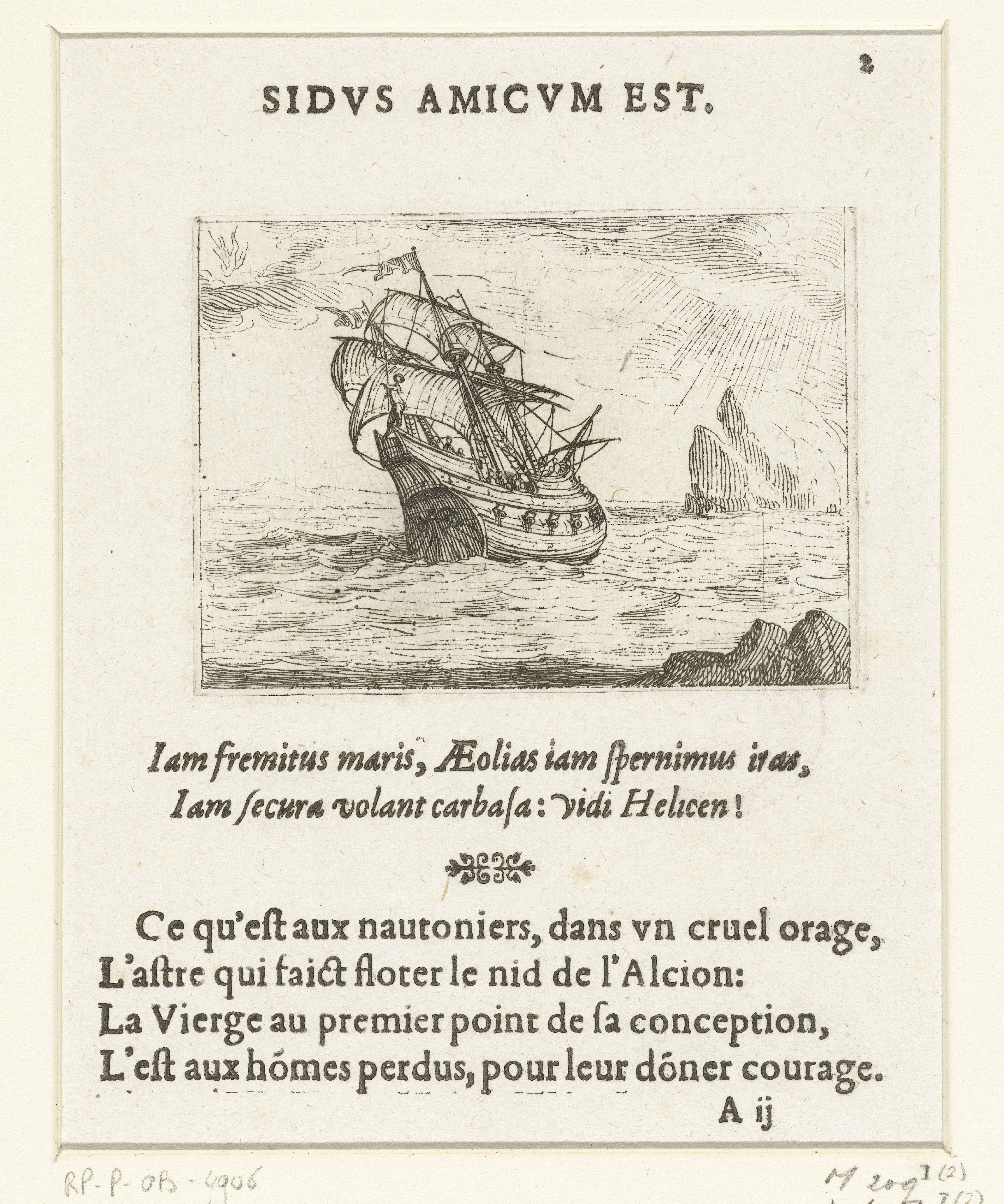 Schip in een storm