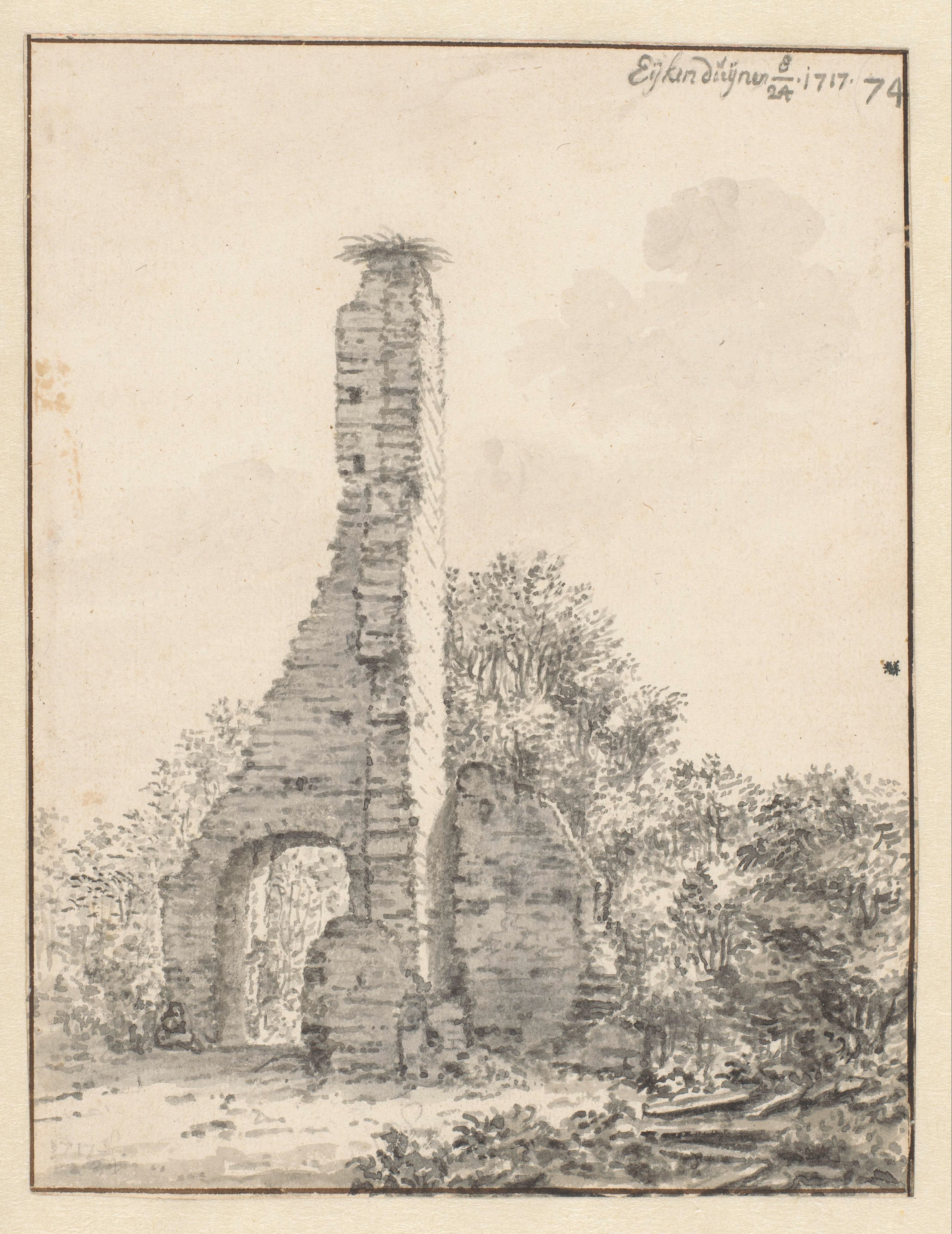 The Ruin of the Church of Eik en Duinen near The Hague