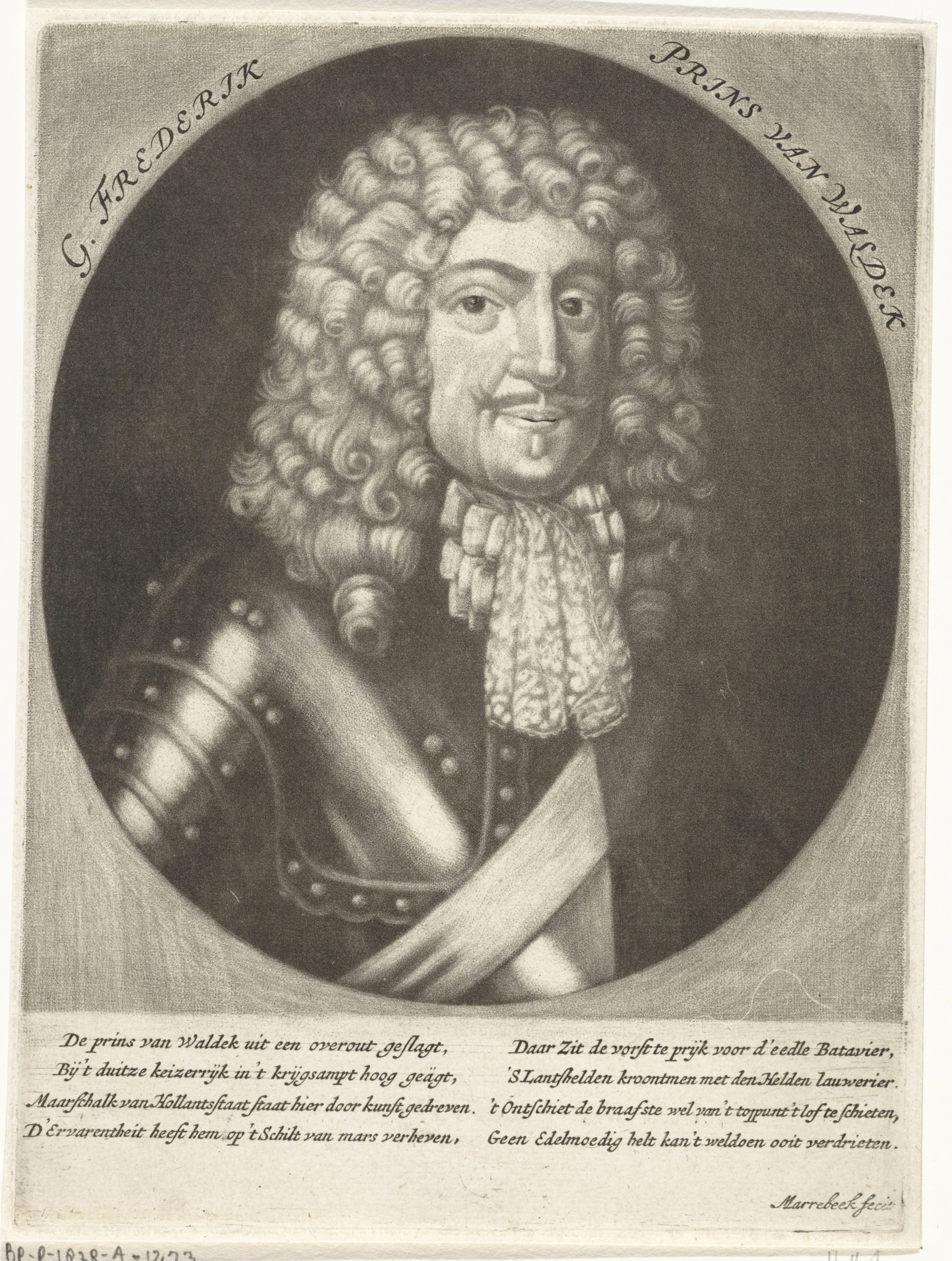 Portret van Georg Friedrich van Waldeck-Eisenberg