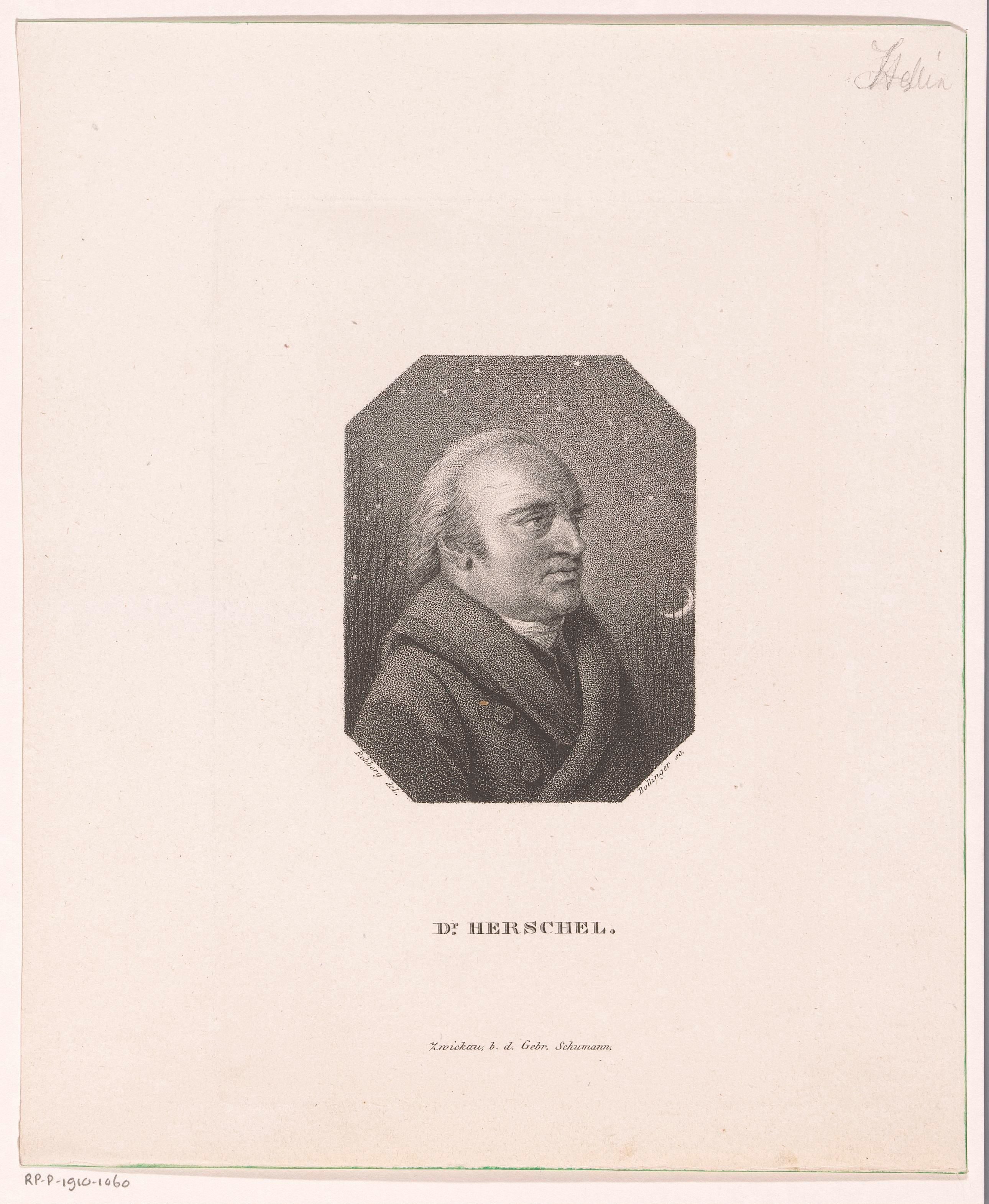 Portret van Frederick William Herschel