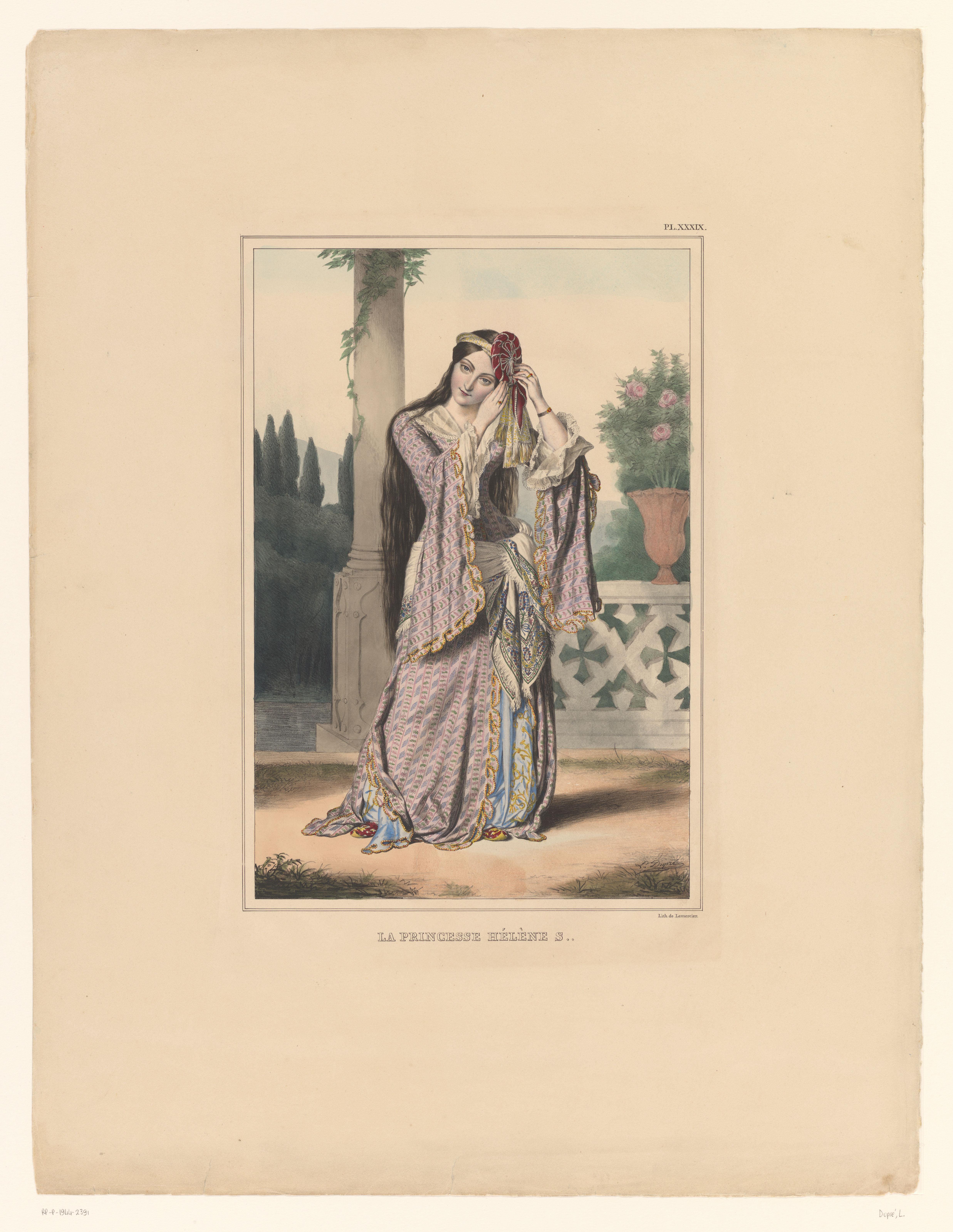 Portret van prinses Hélène Soutzo