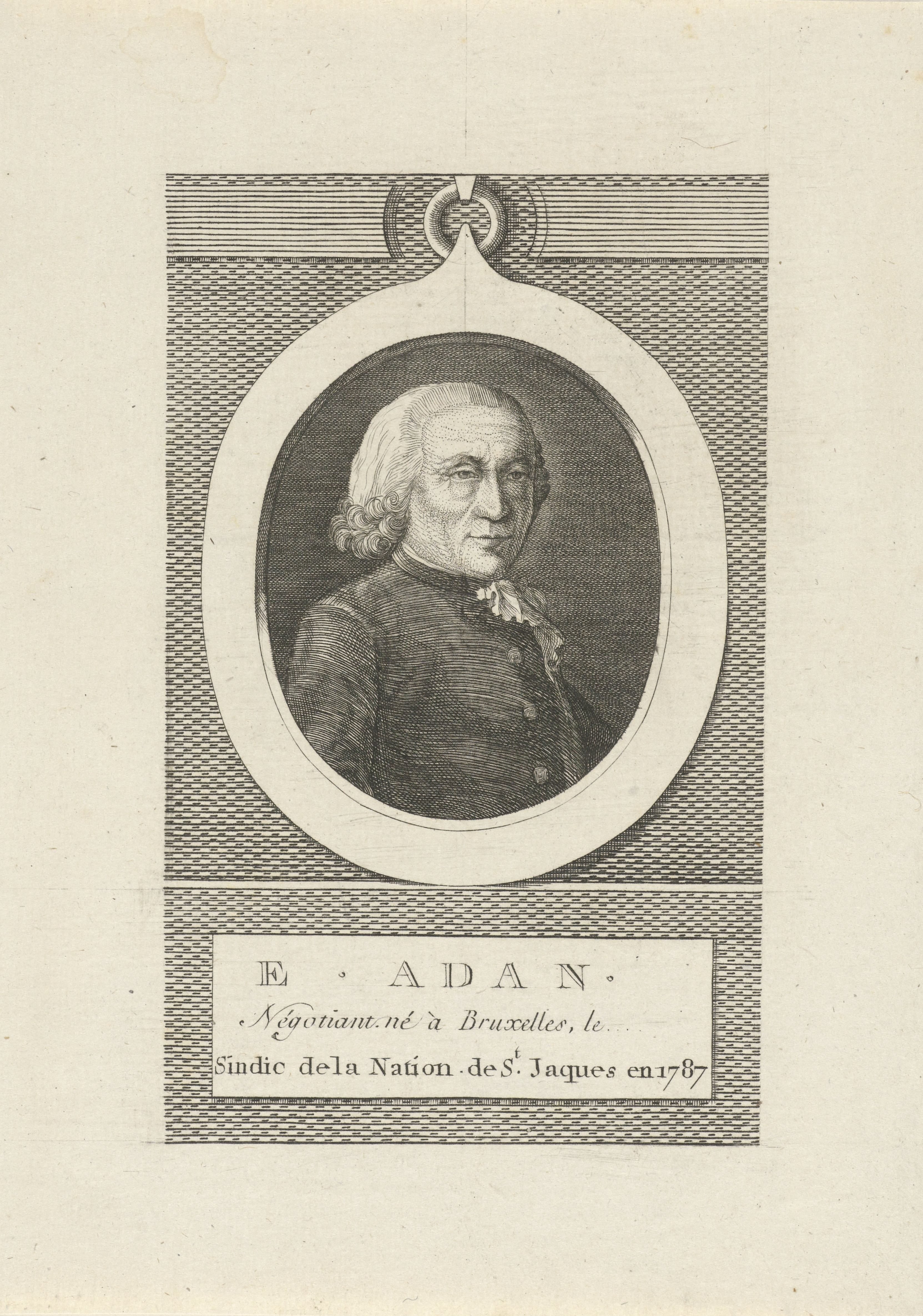 Portret van E. Adan
