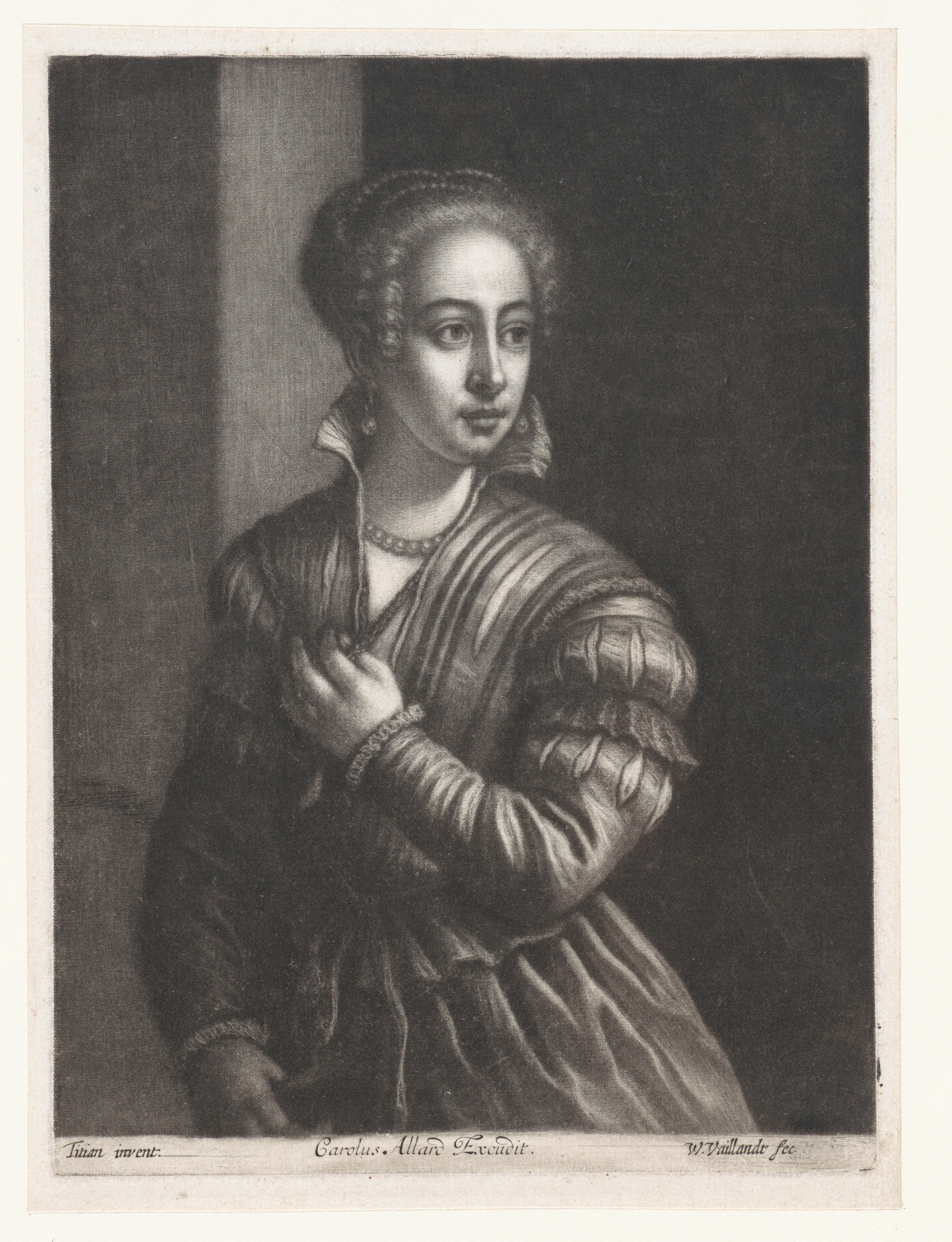 Vrouw in Venetiaanse kleding