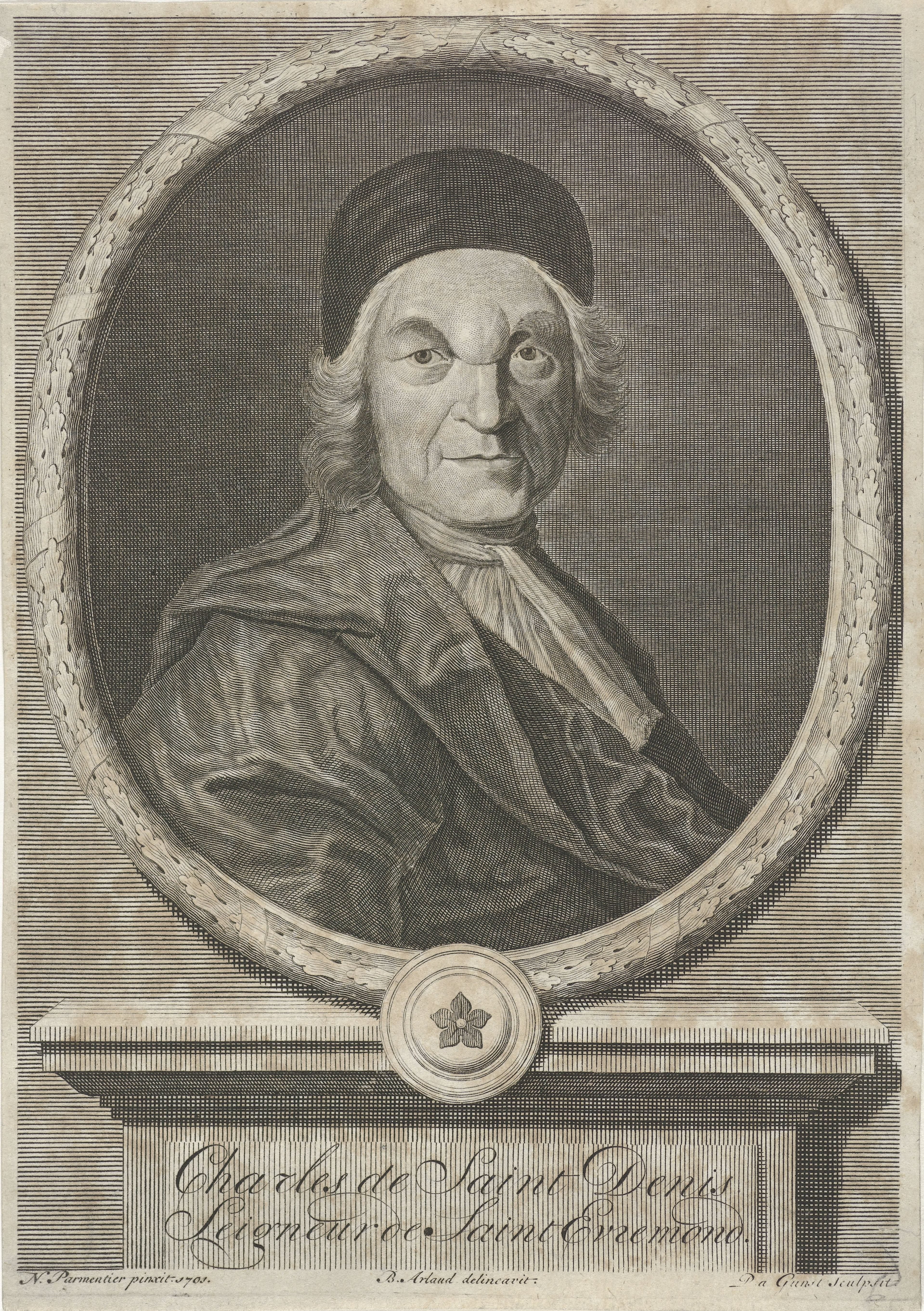 Portret van Charles de Marguetel de Saint Denis