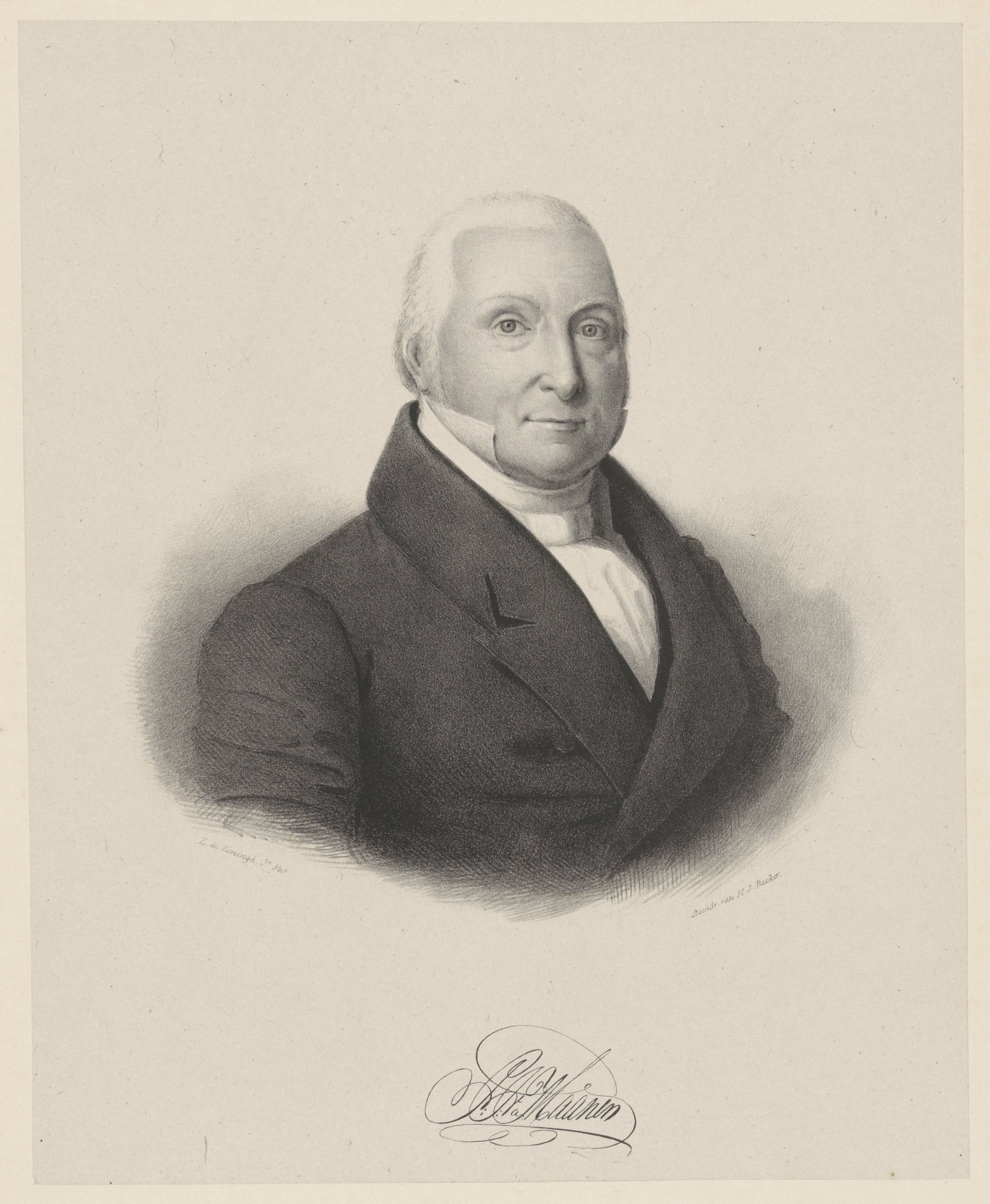 Portret van Pieter Jacobus van Maanen