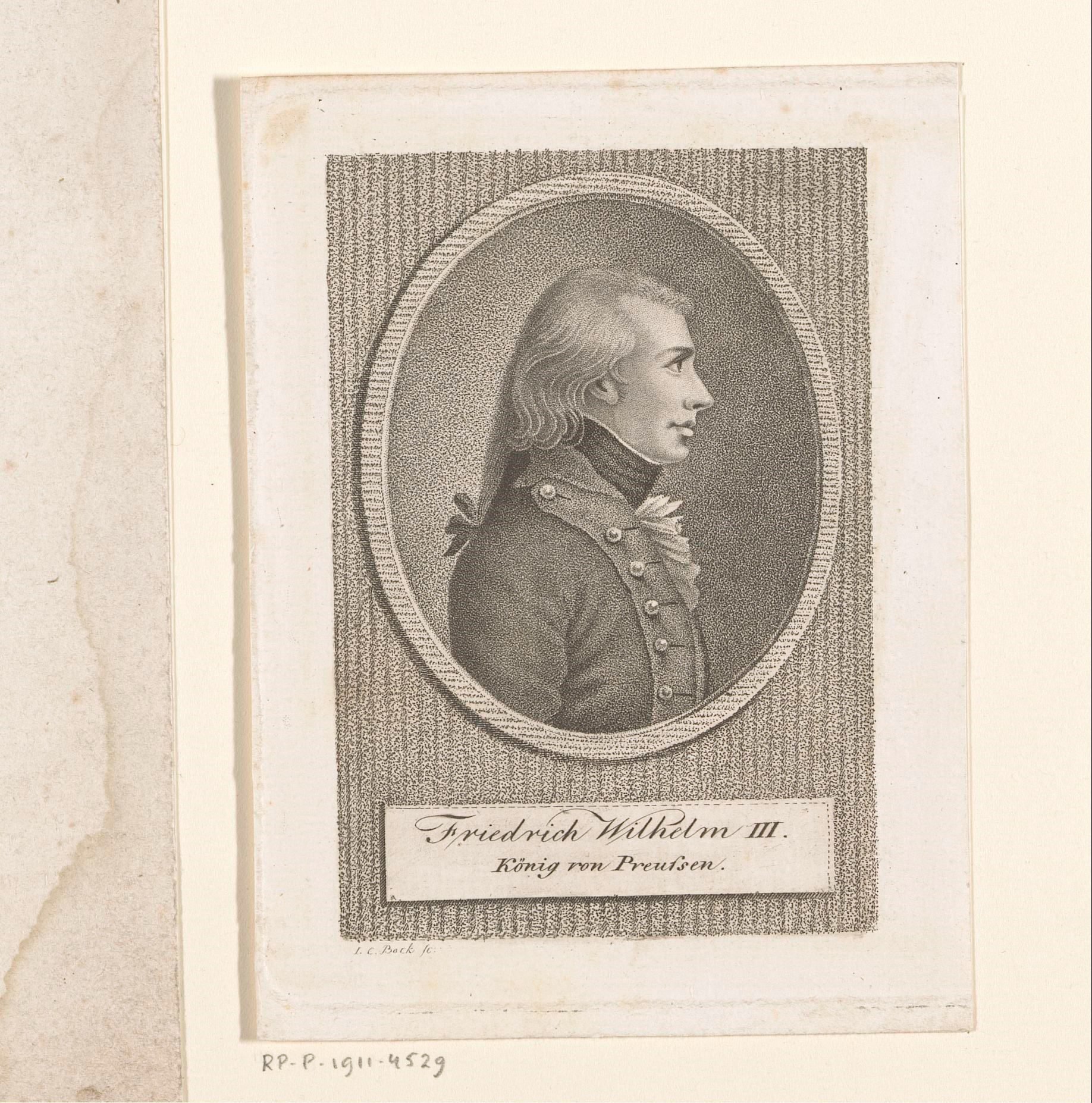 Portret van Frederik Willem III, koning van Pruisen
