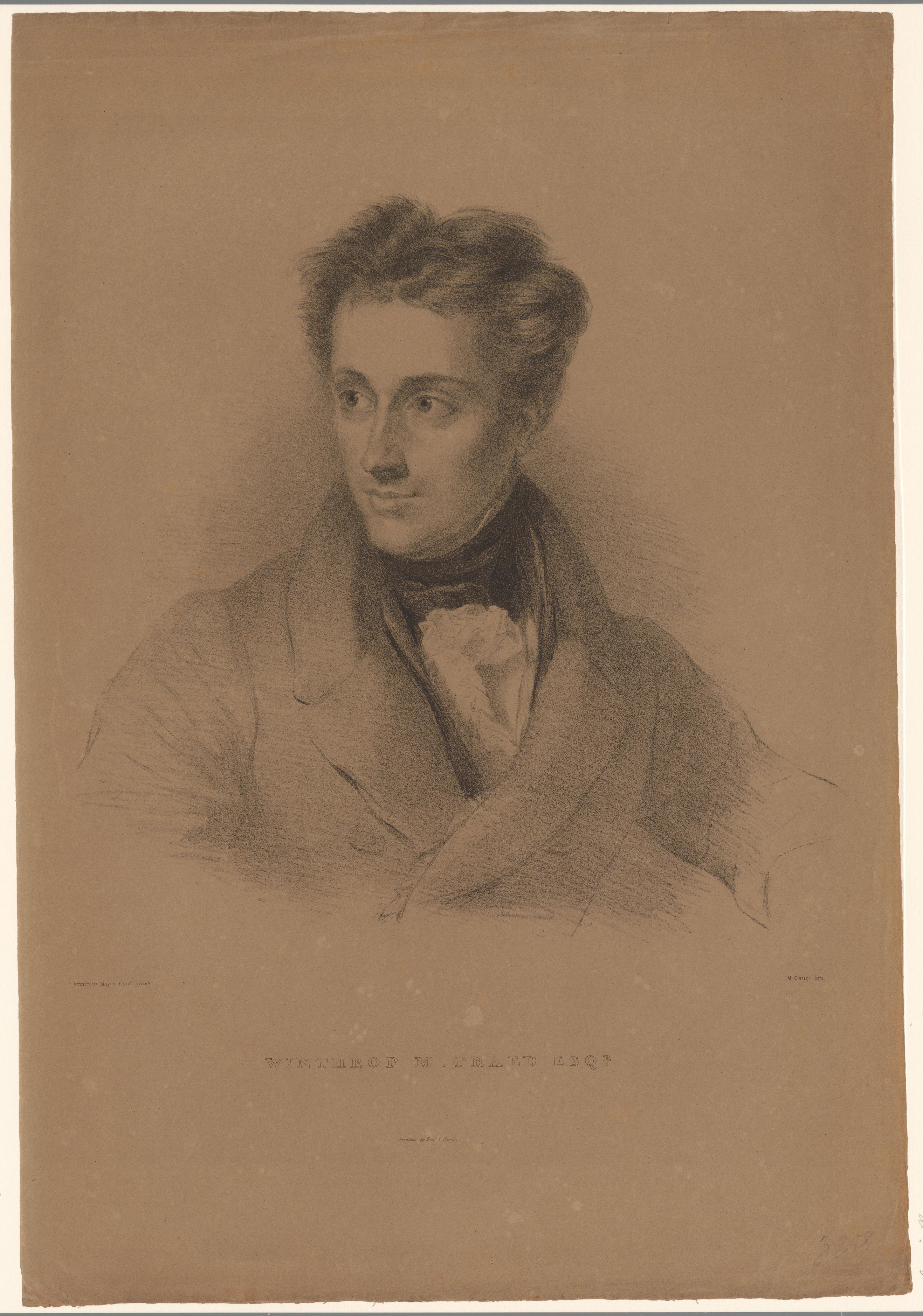 Portret van Winthrop Mackworth Praed