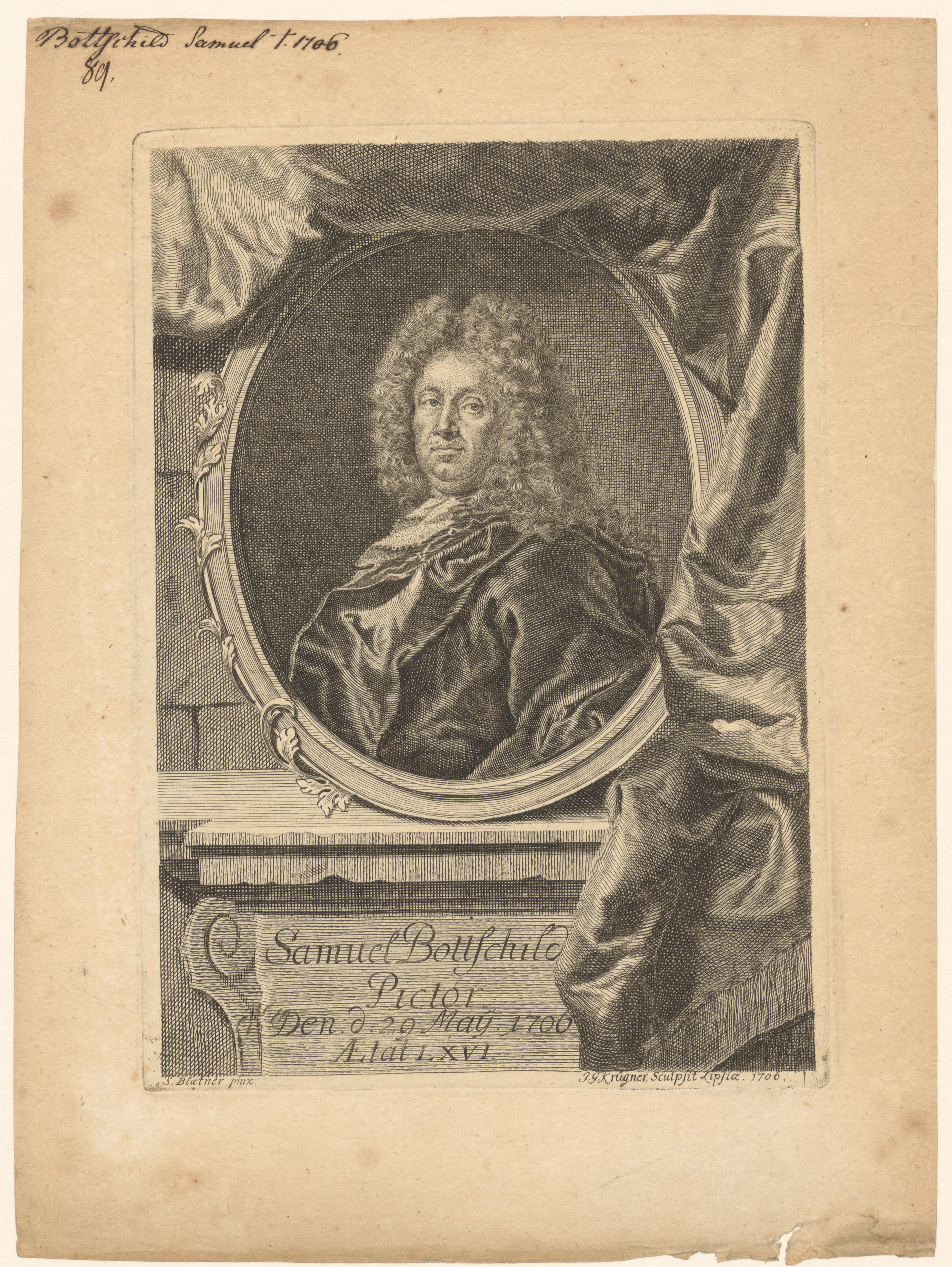 Portret van Samuel Bottschild