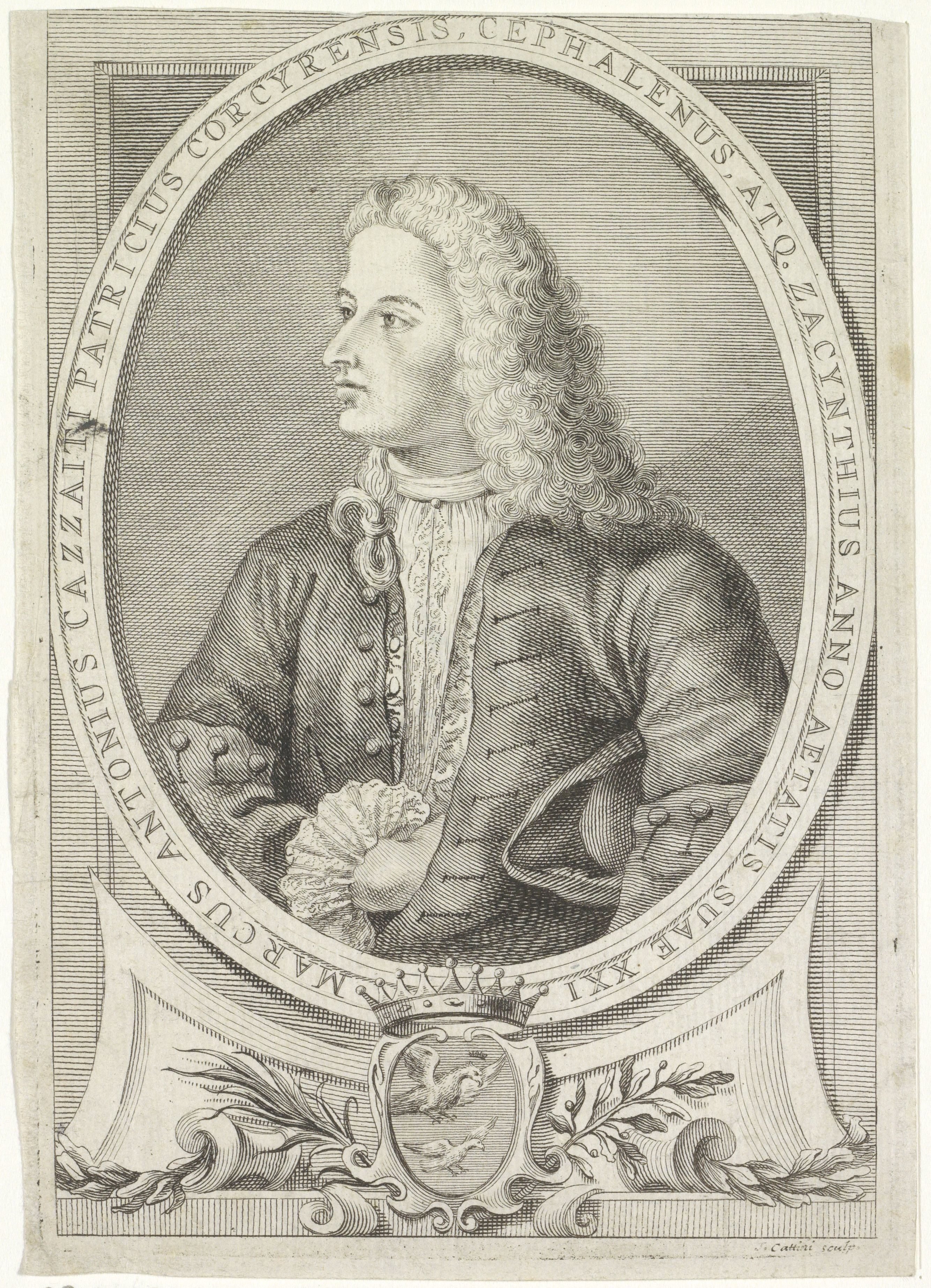 Portret van Markos Antonios Katsaitis