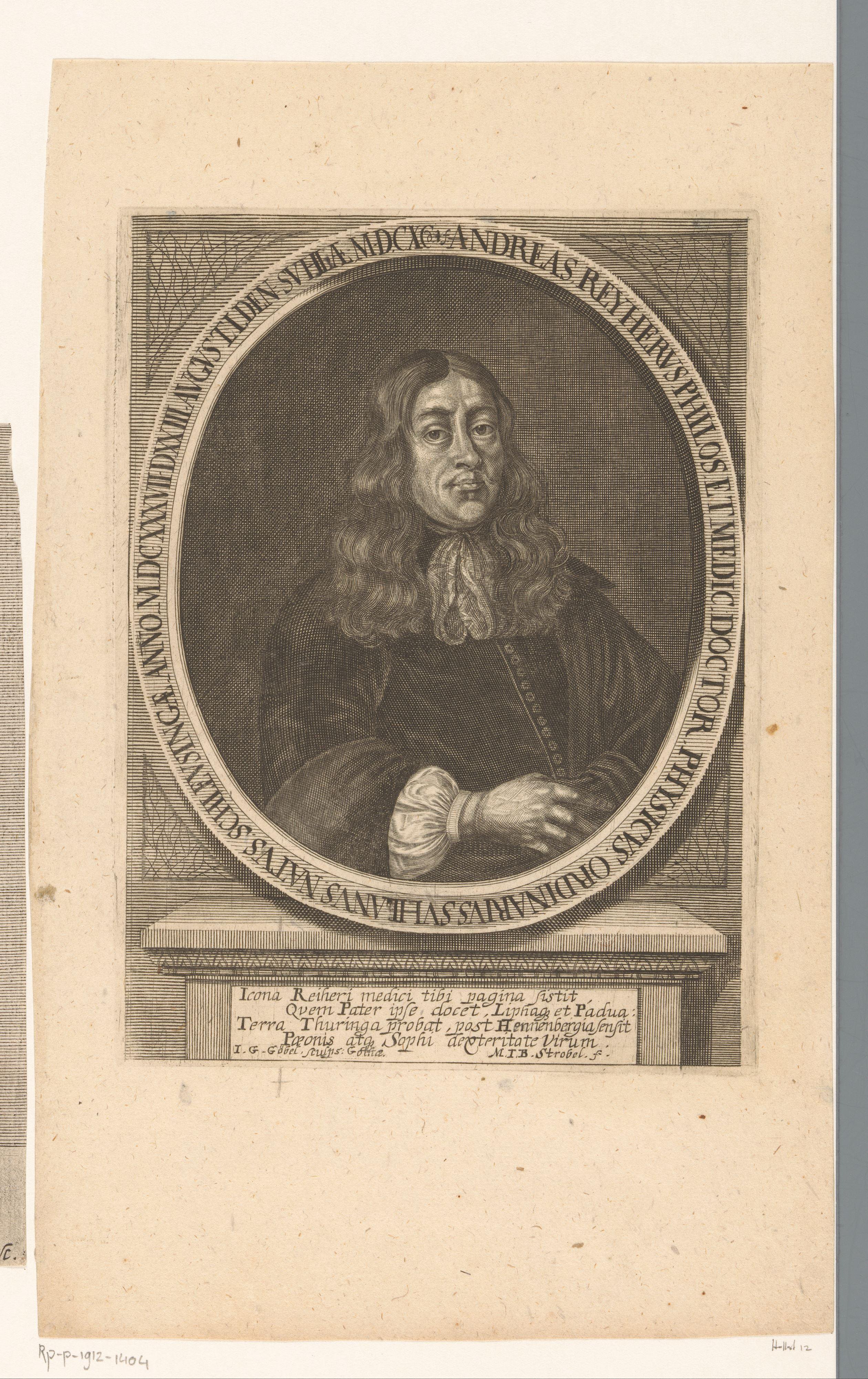 Portret van Andreas Reyher