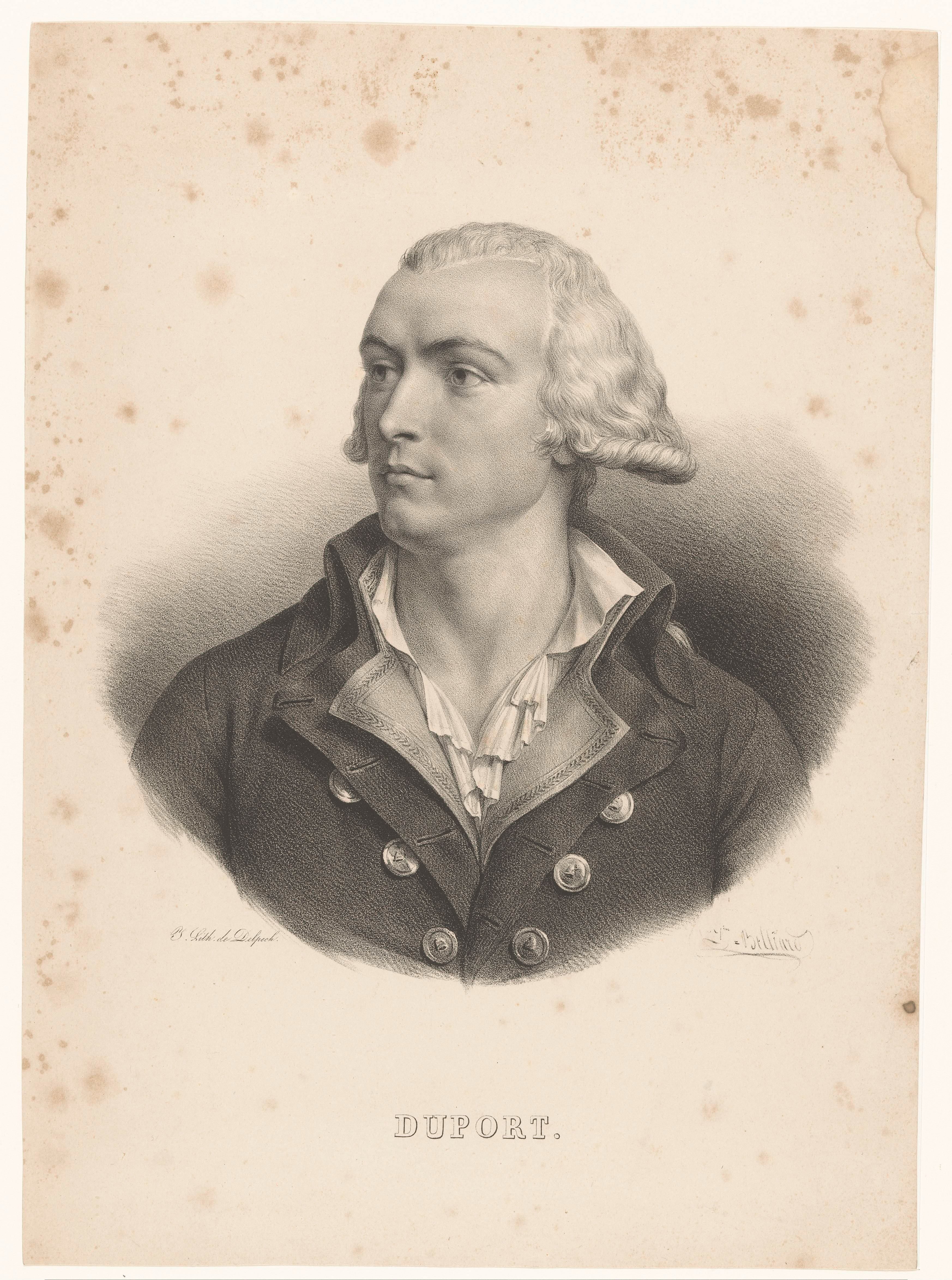 Portret van de advocaat en politicus Adrien Duport