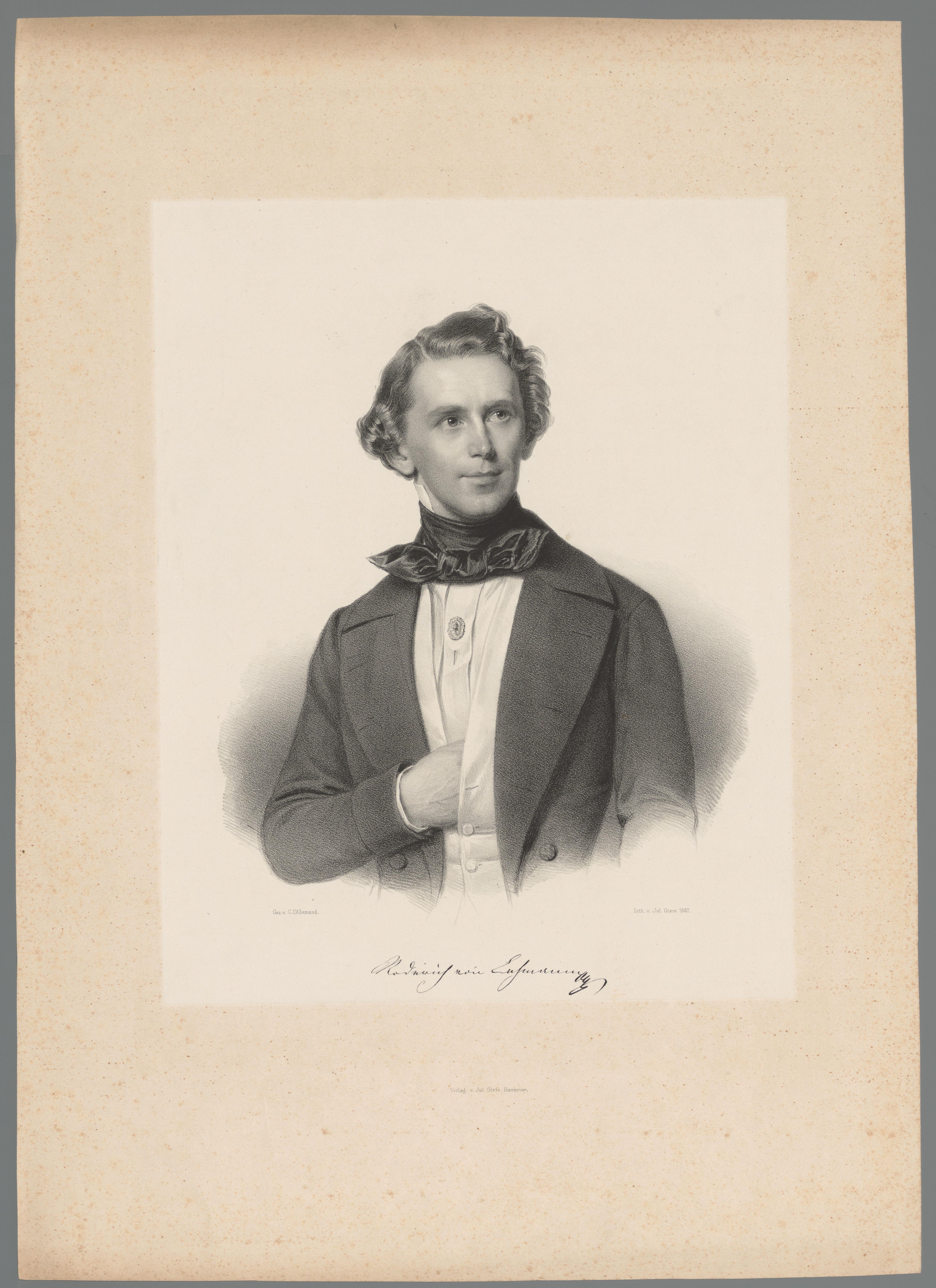 Portret van Roderich von Lehmann