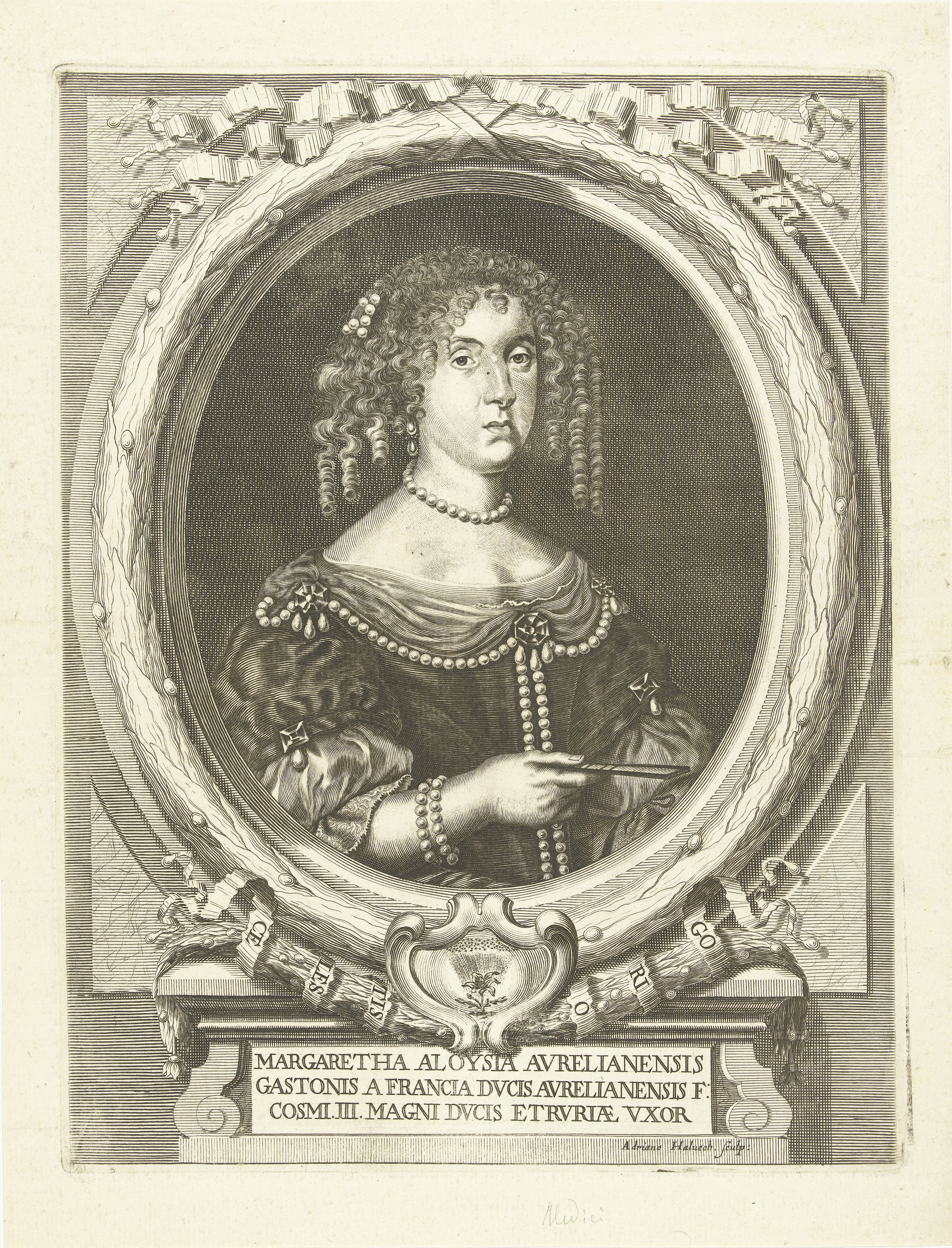 Portret van Marguerite Louise van Orléans
