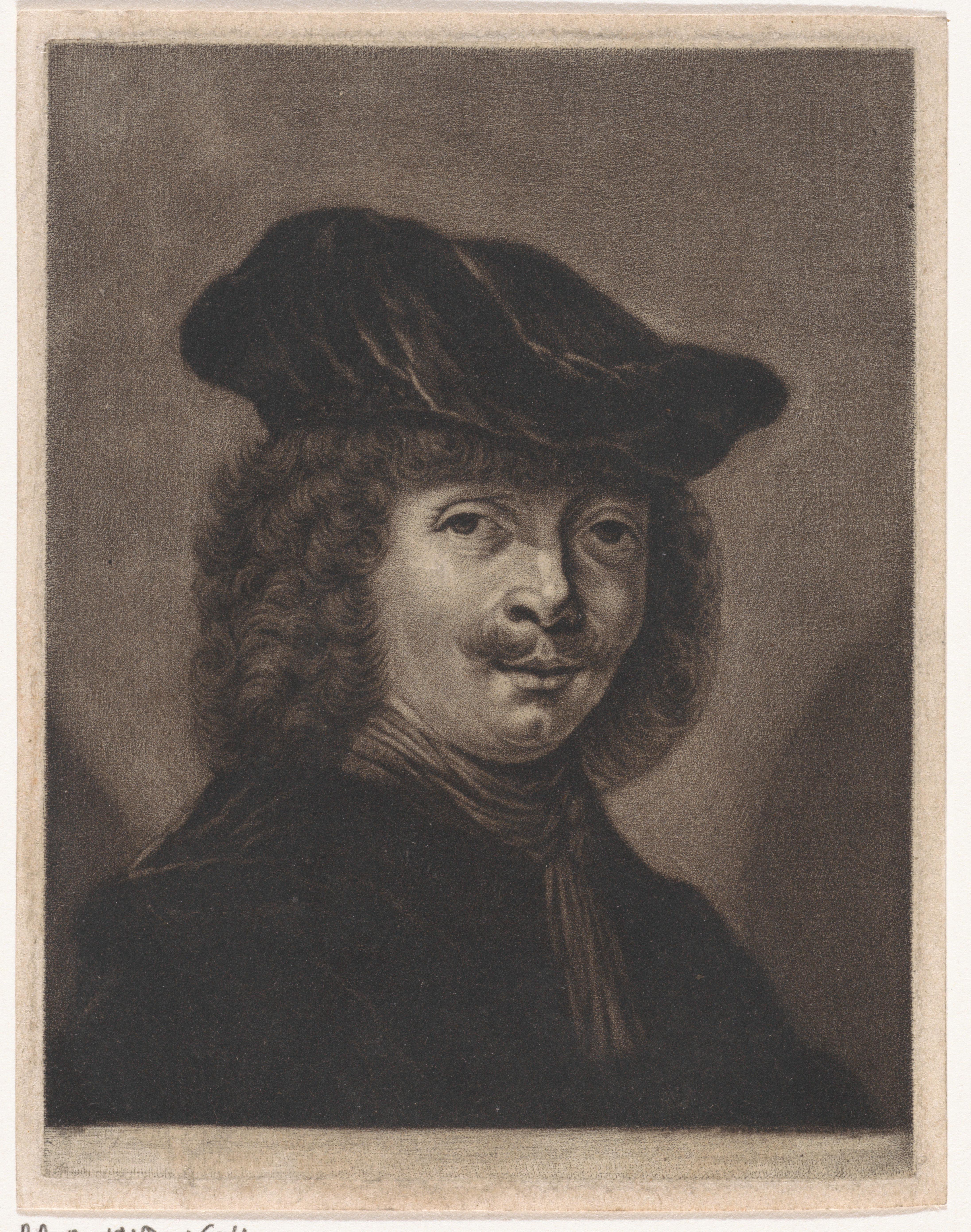 Portret van een onbekende man met een baret