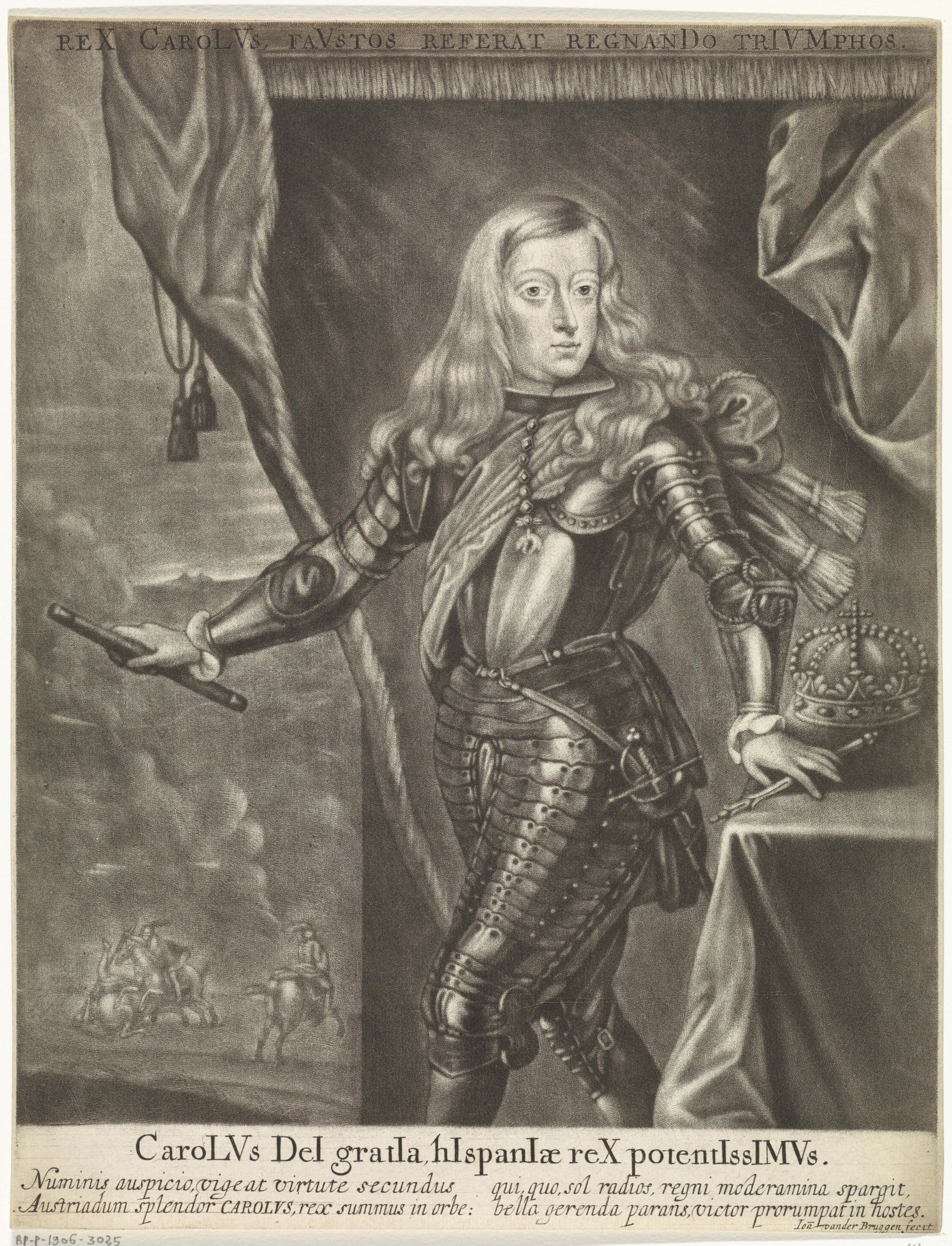 Portret van Karel II, koning van Spanje