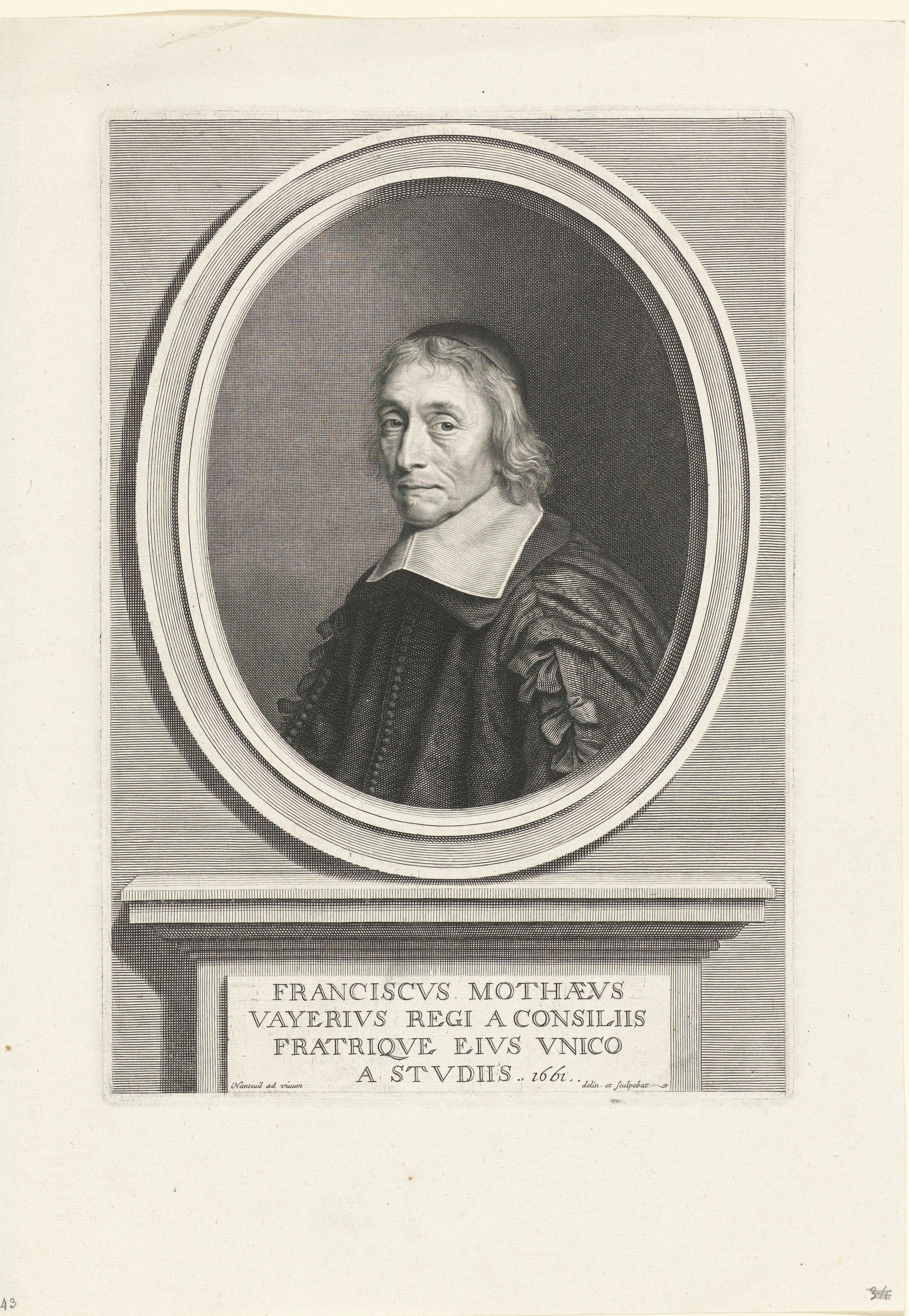 Portret van François de la Mothe le Vayer