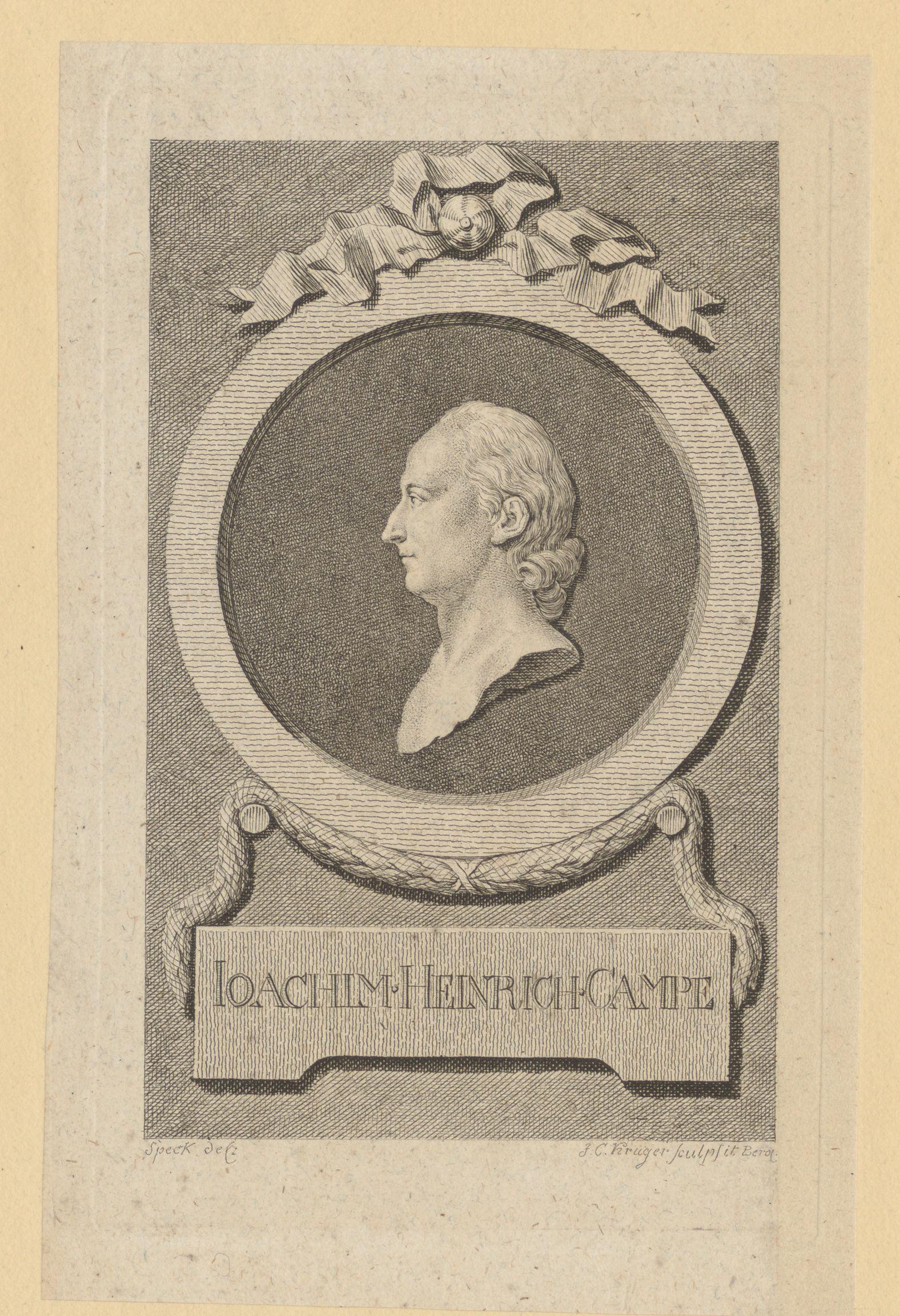 Portret van Joachim Heinrich Campe