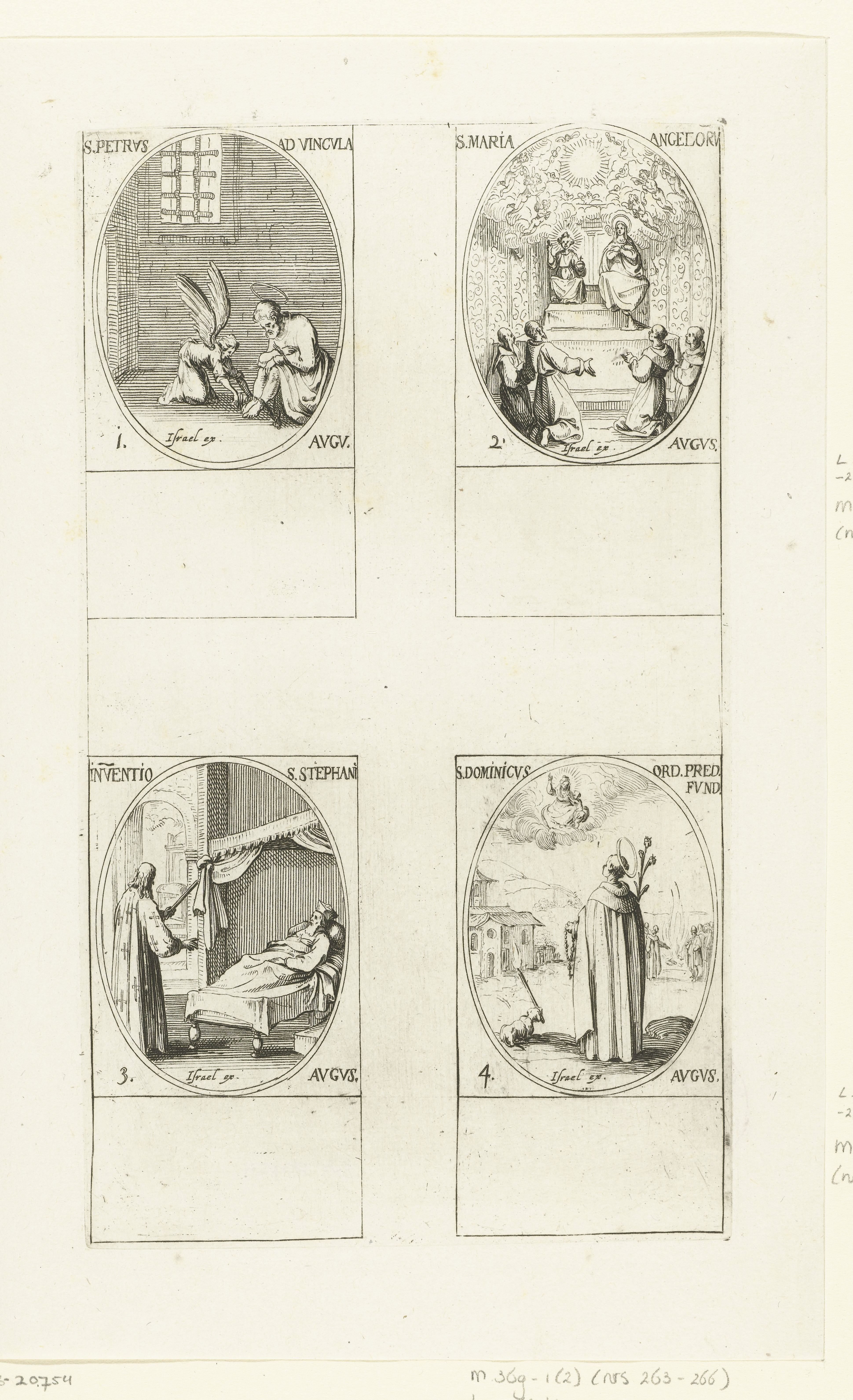 Petrus' banden, Maria van de Engelen, vinden van de relieken van de heilige Stefanus, Heilige Dominicus Guzmán van Caleruega (1-4 augustus)