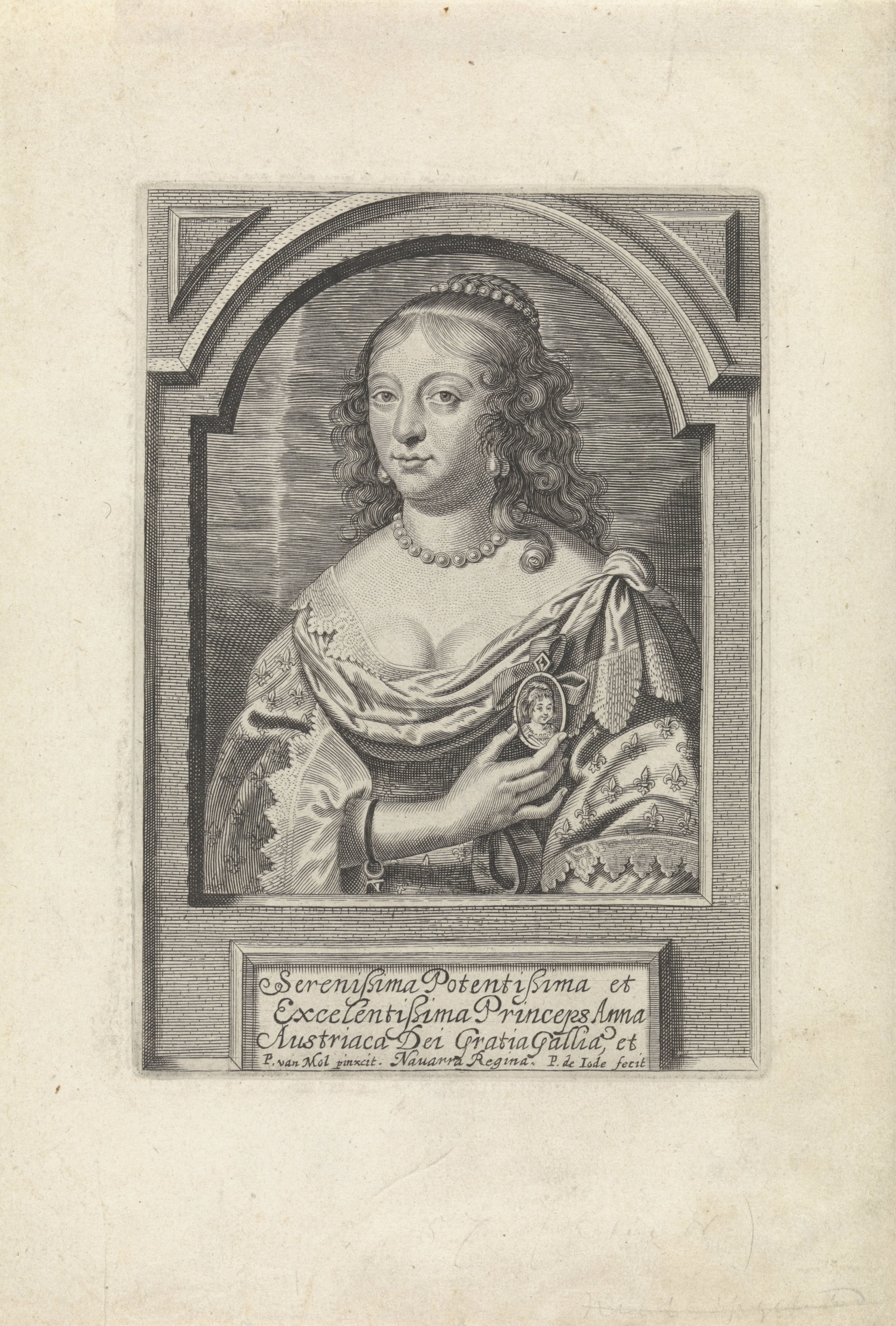 Portret van Anna van Oostenrijk
