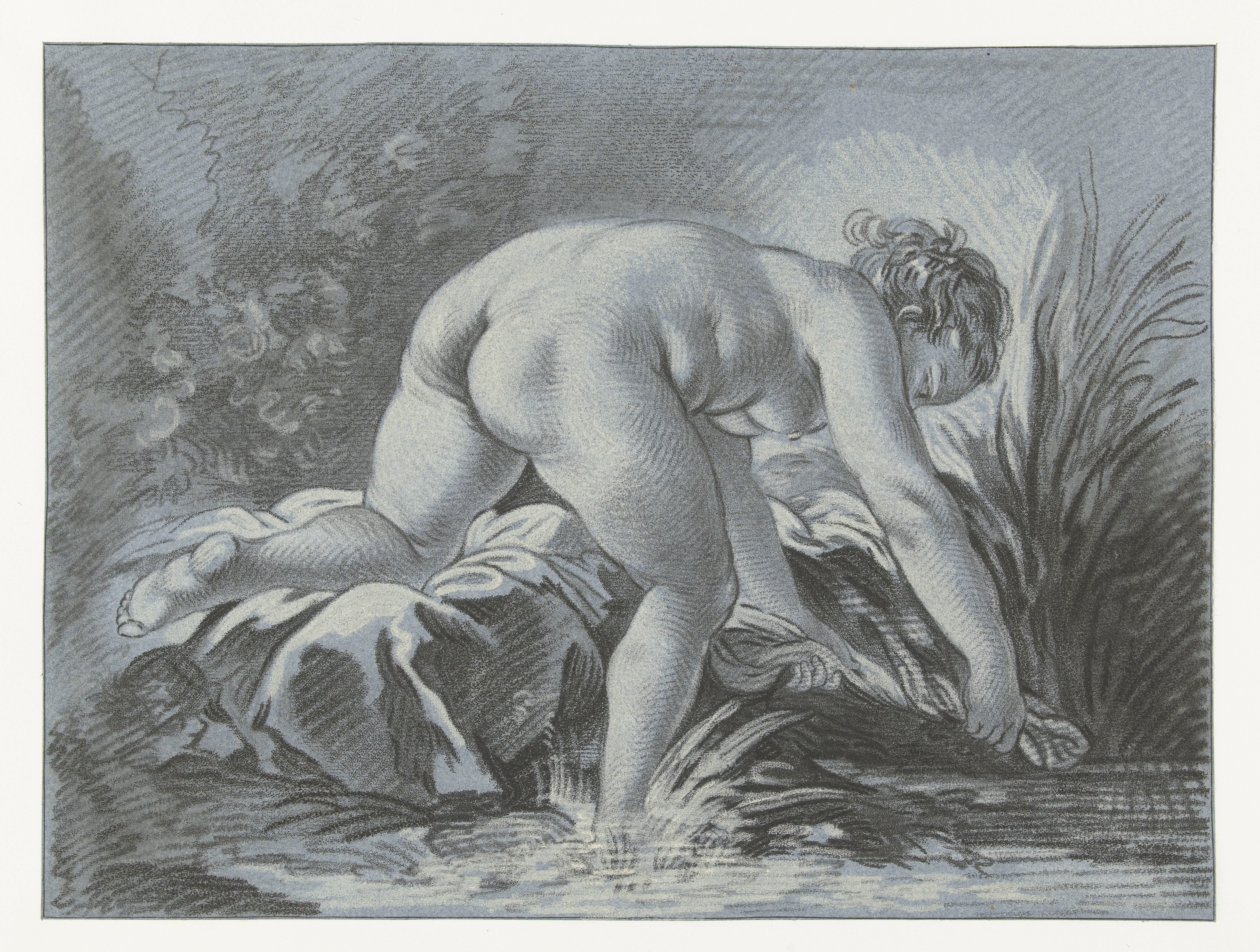 Vrouw aan het wassen