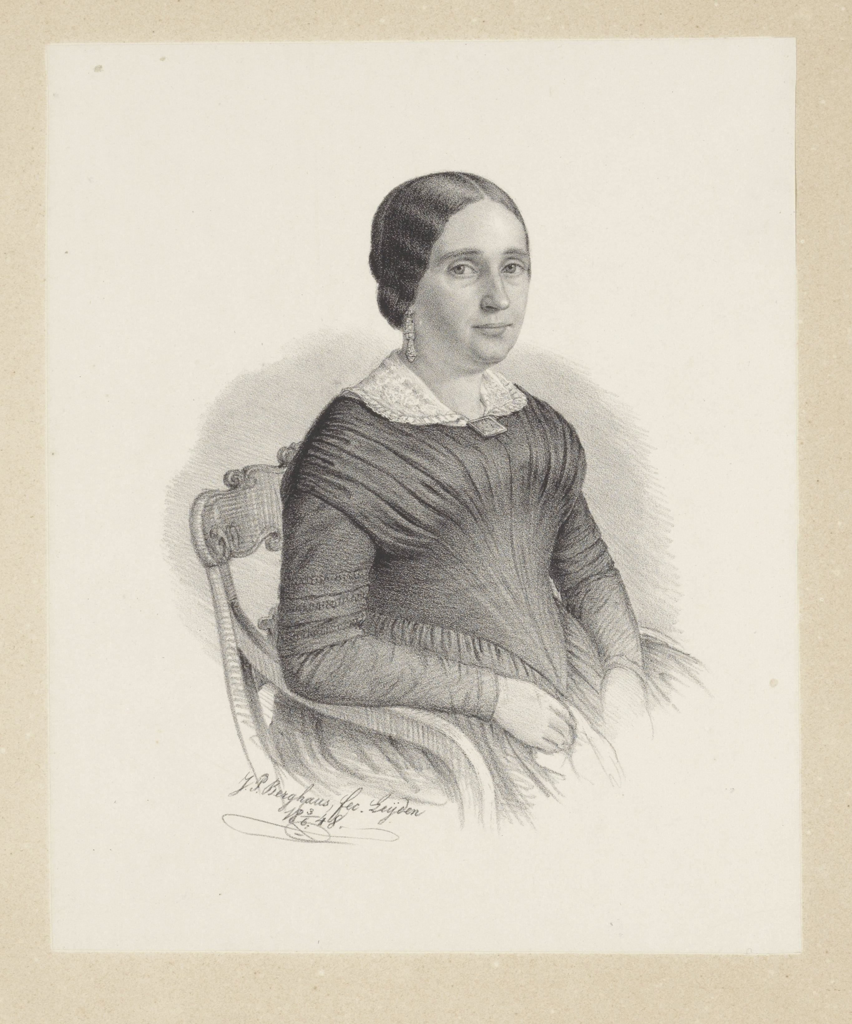 Portret van Diederica Anna Elisabeth Kaathoven-Pompe