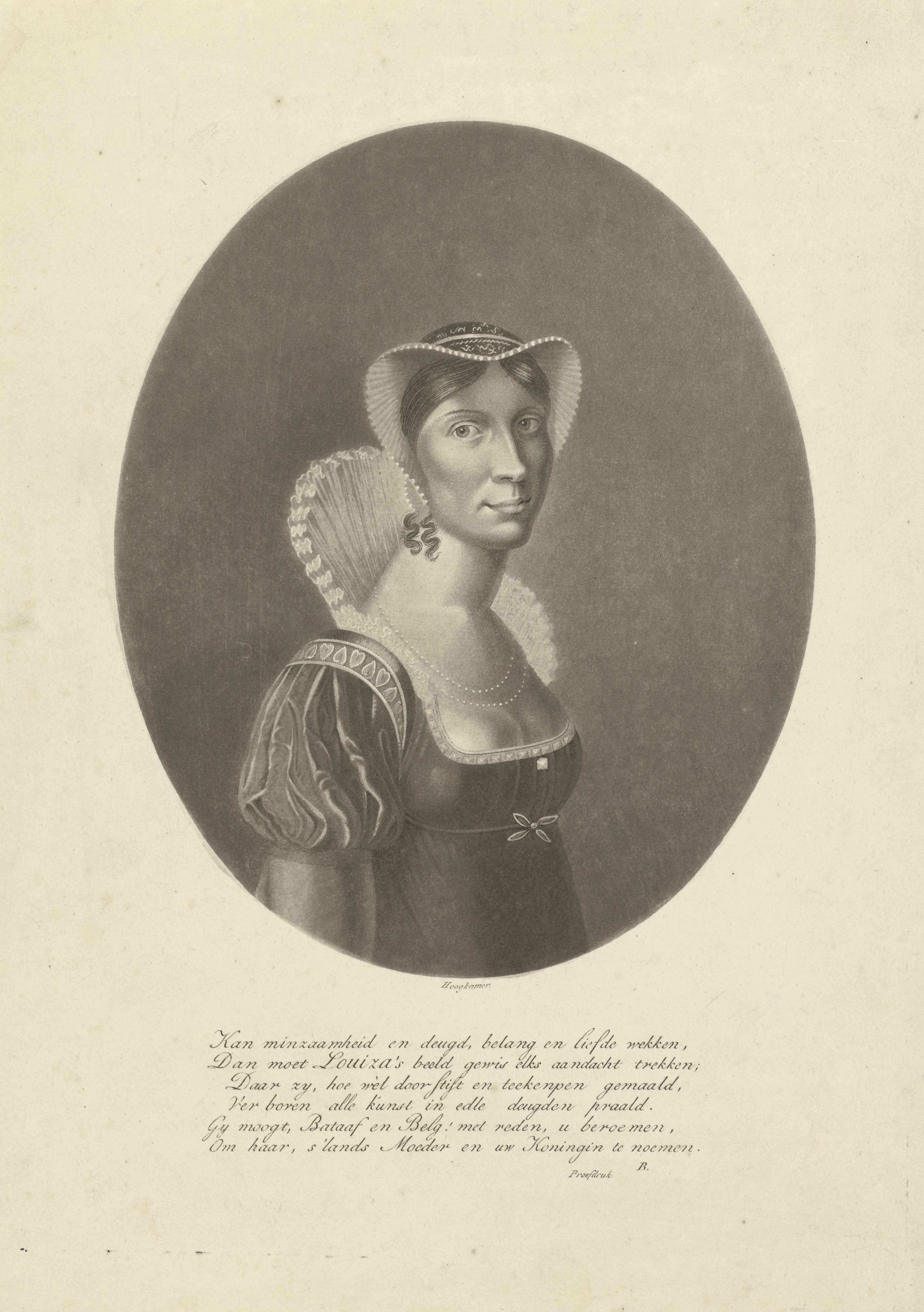 Portret van Wilhelmina Frederica Louisa, koningin der Nederlanden