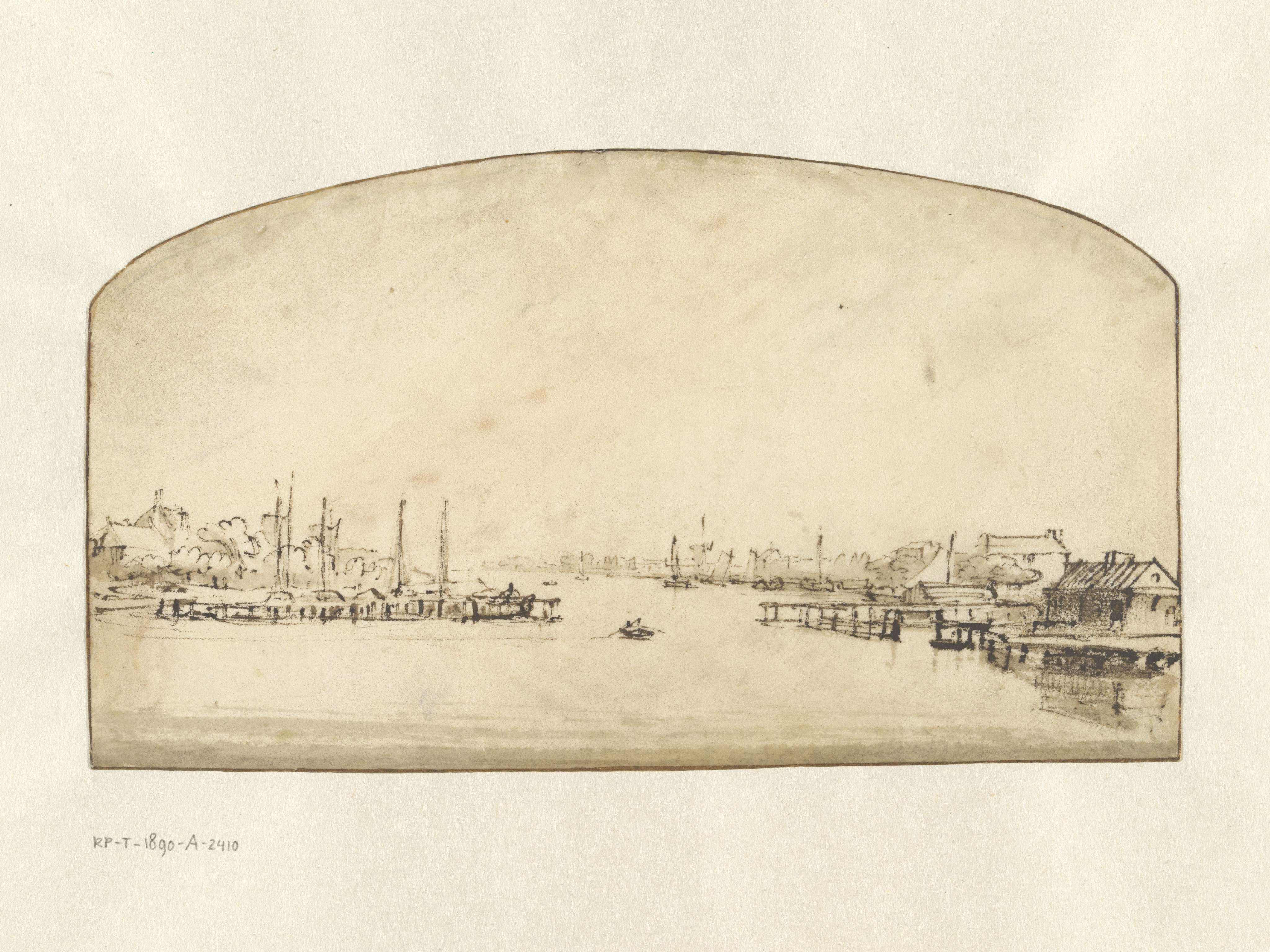 De Amstel gezien vanaf de Blauwbrug