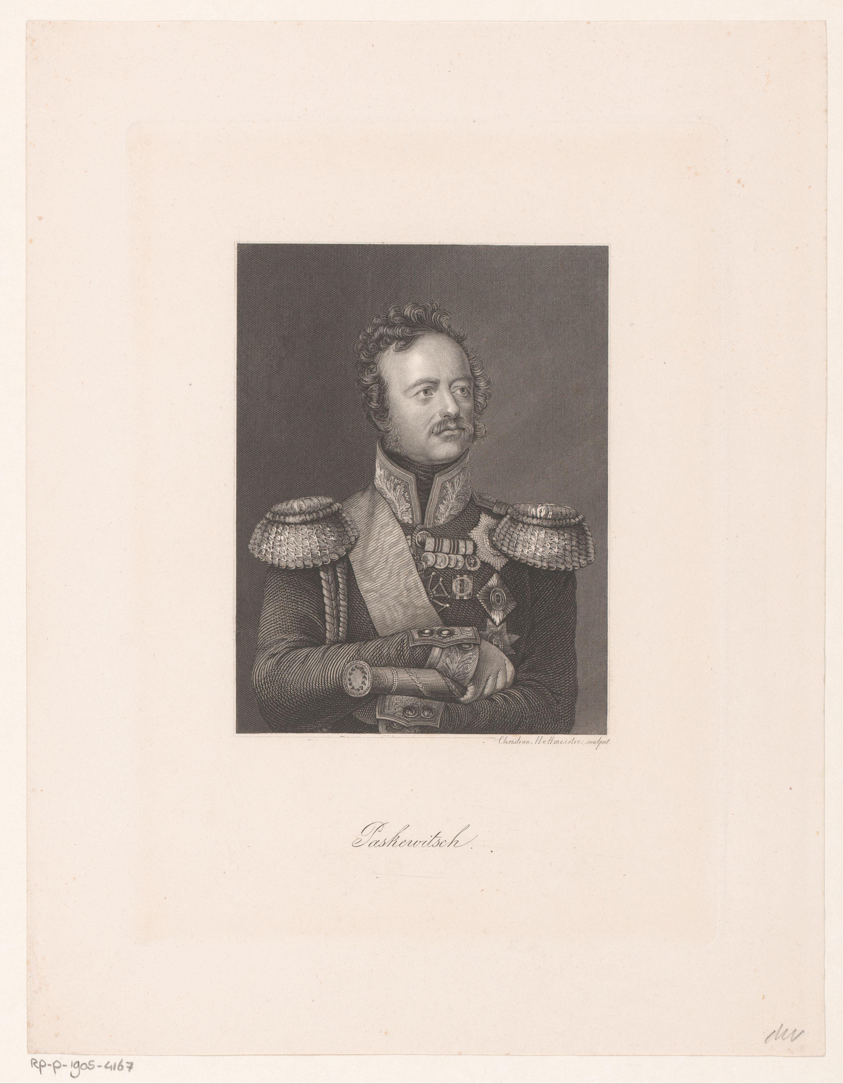 Portret van Iwan Fjodorowitsch Paskewitsch