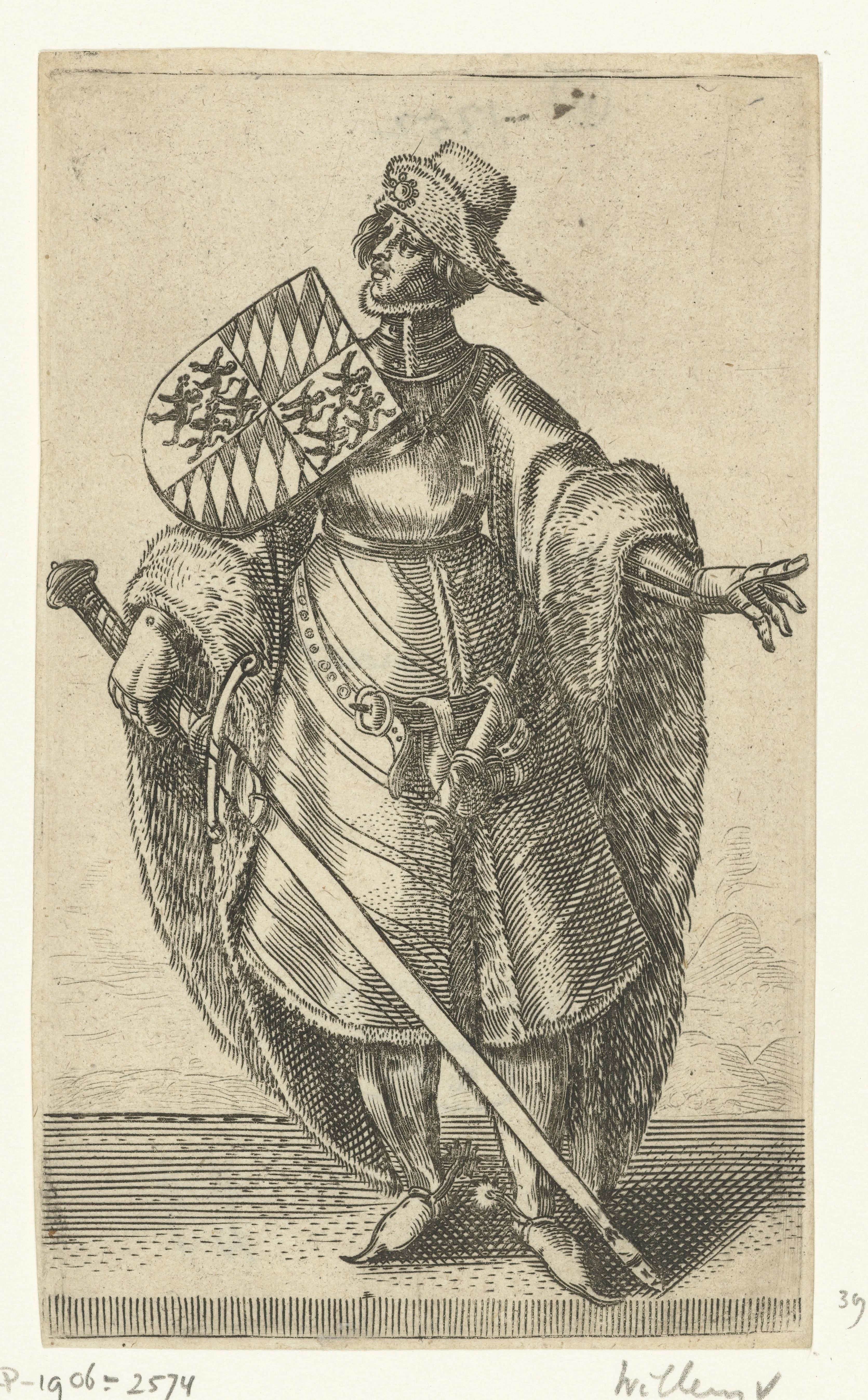 Portret van Willem V van Holland, graaf van Holland en Zeeland