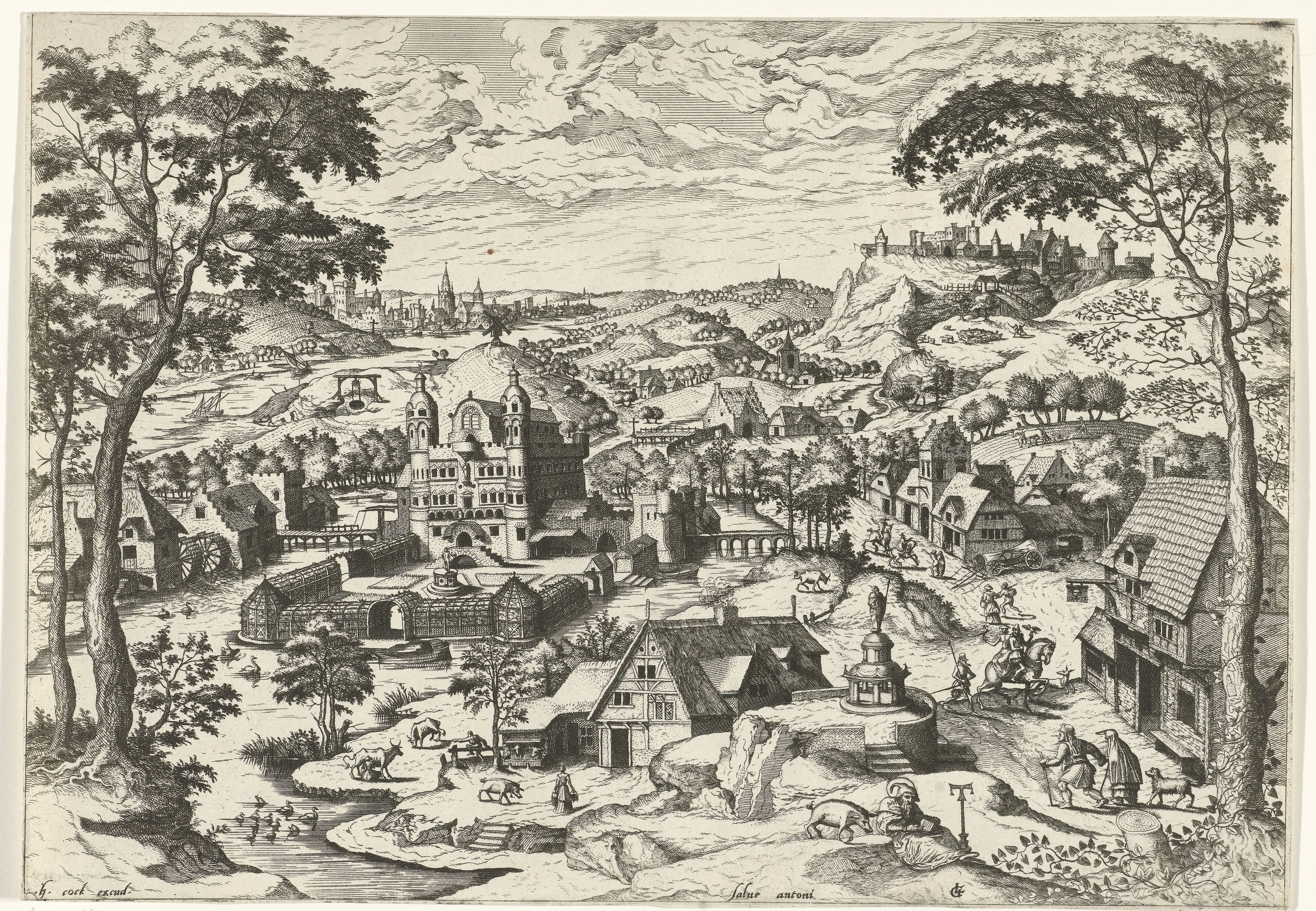 Landschap met de heilige Antonius