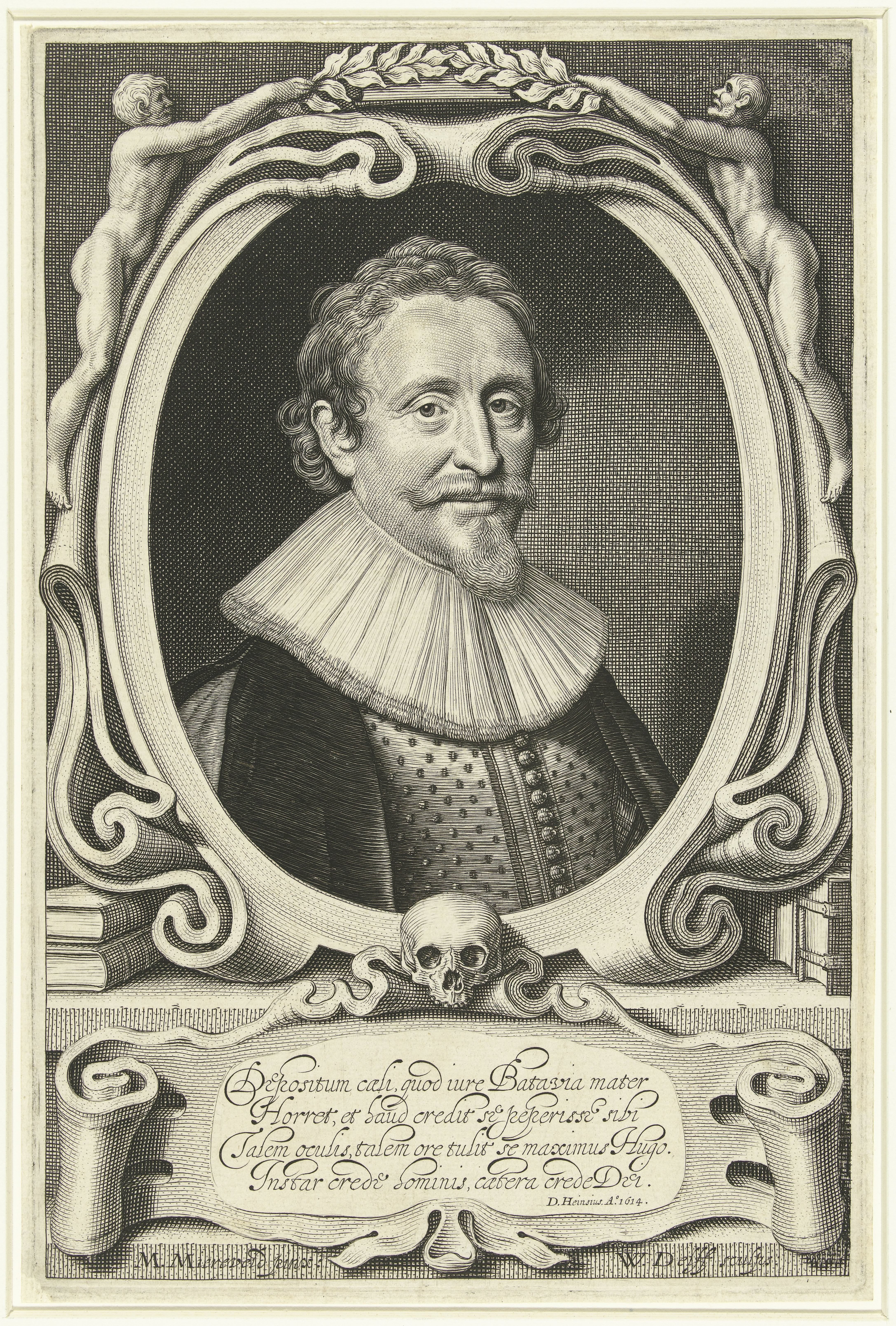 Portret van Hugo de Groot op 49-jarige leeftijd
