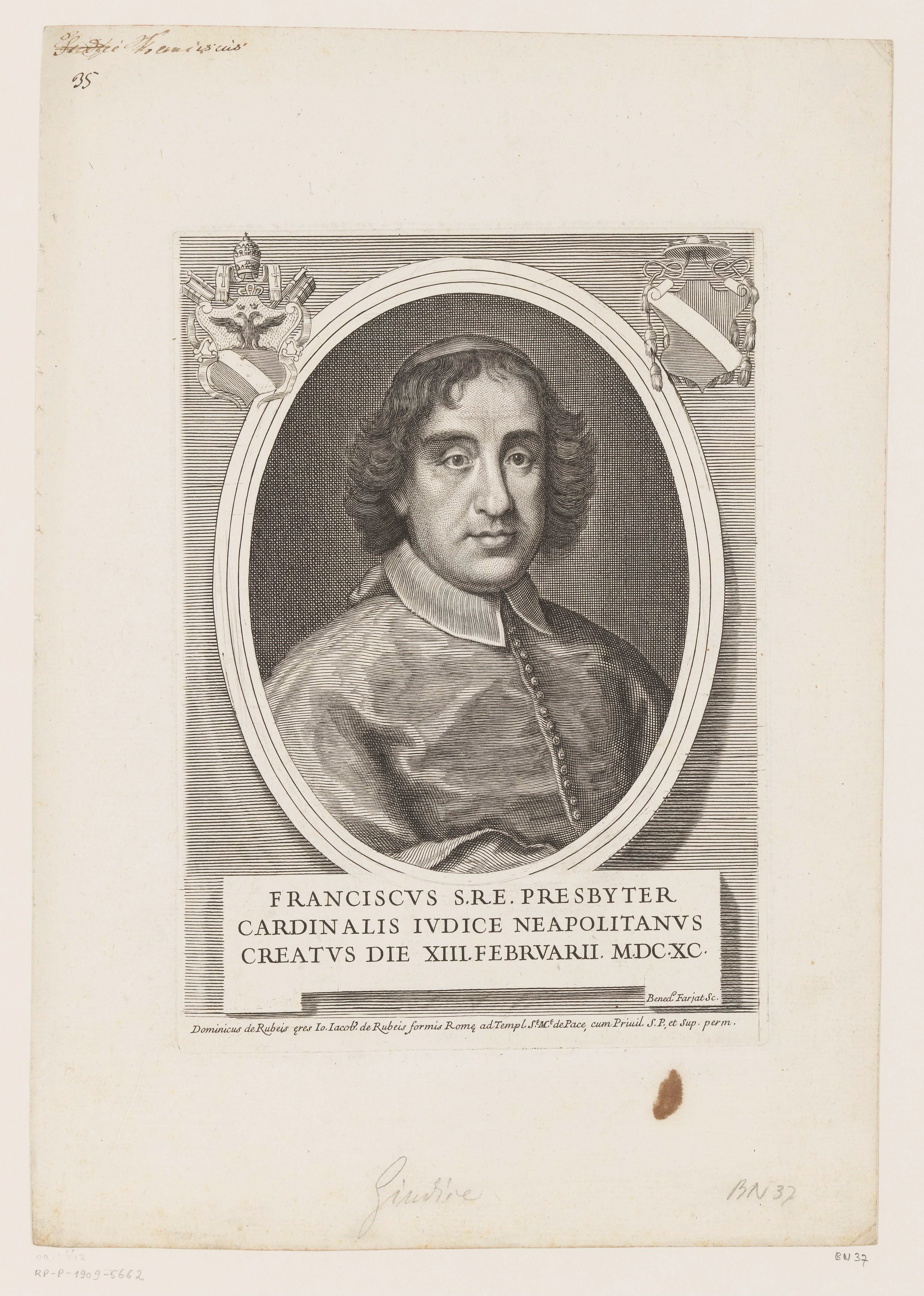Portret van Francesco del Giudice