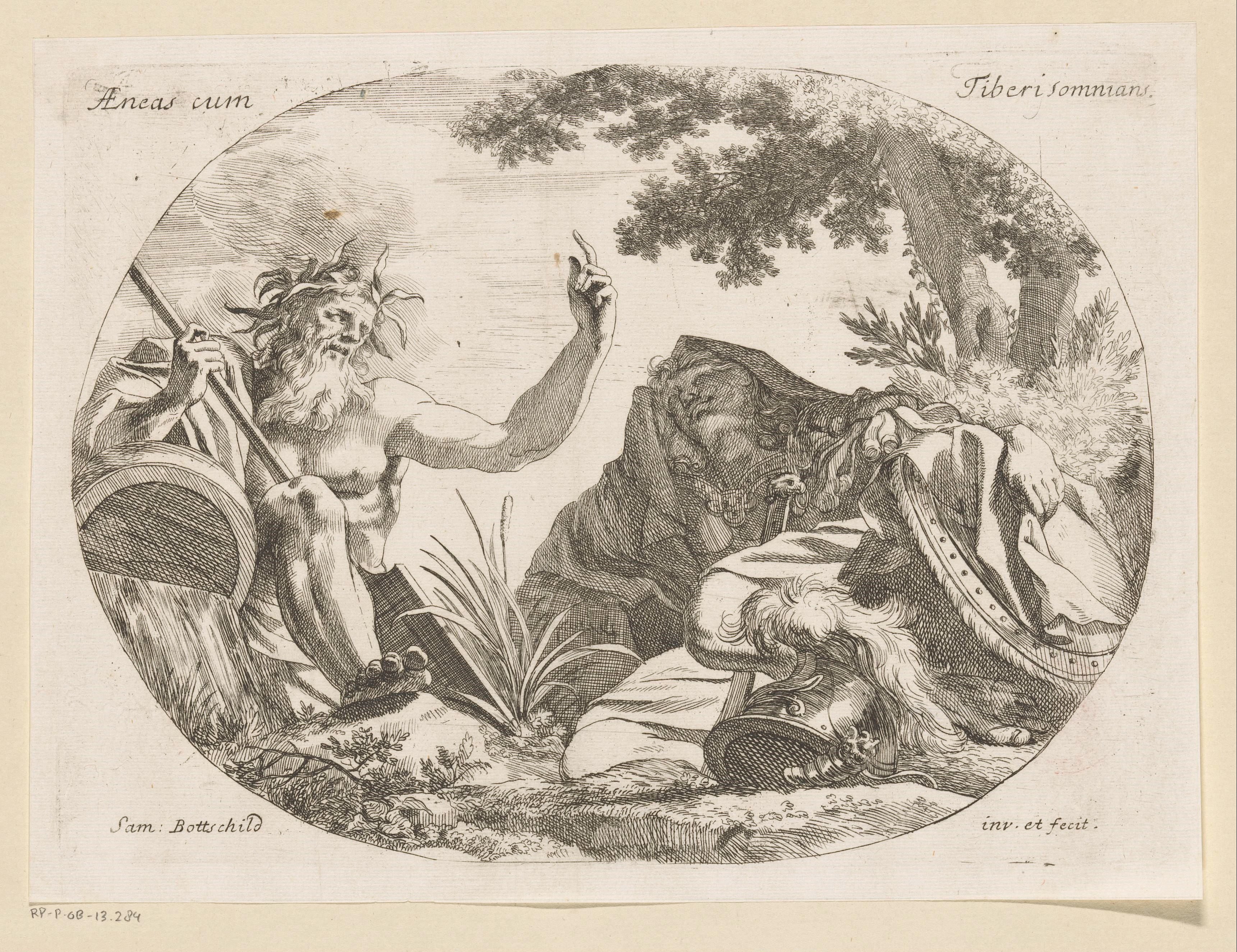 Tiberinus verschijnt aan de slapende Aeneas