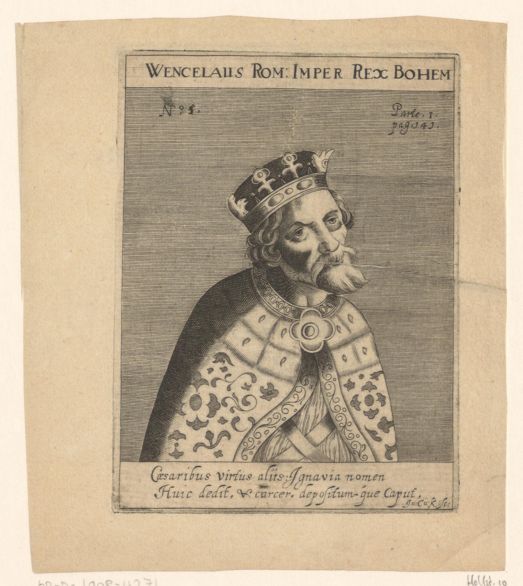 Portret van Wenceslaus, koning van Bohemen