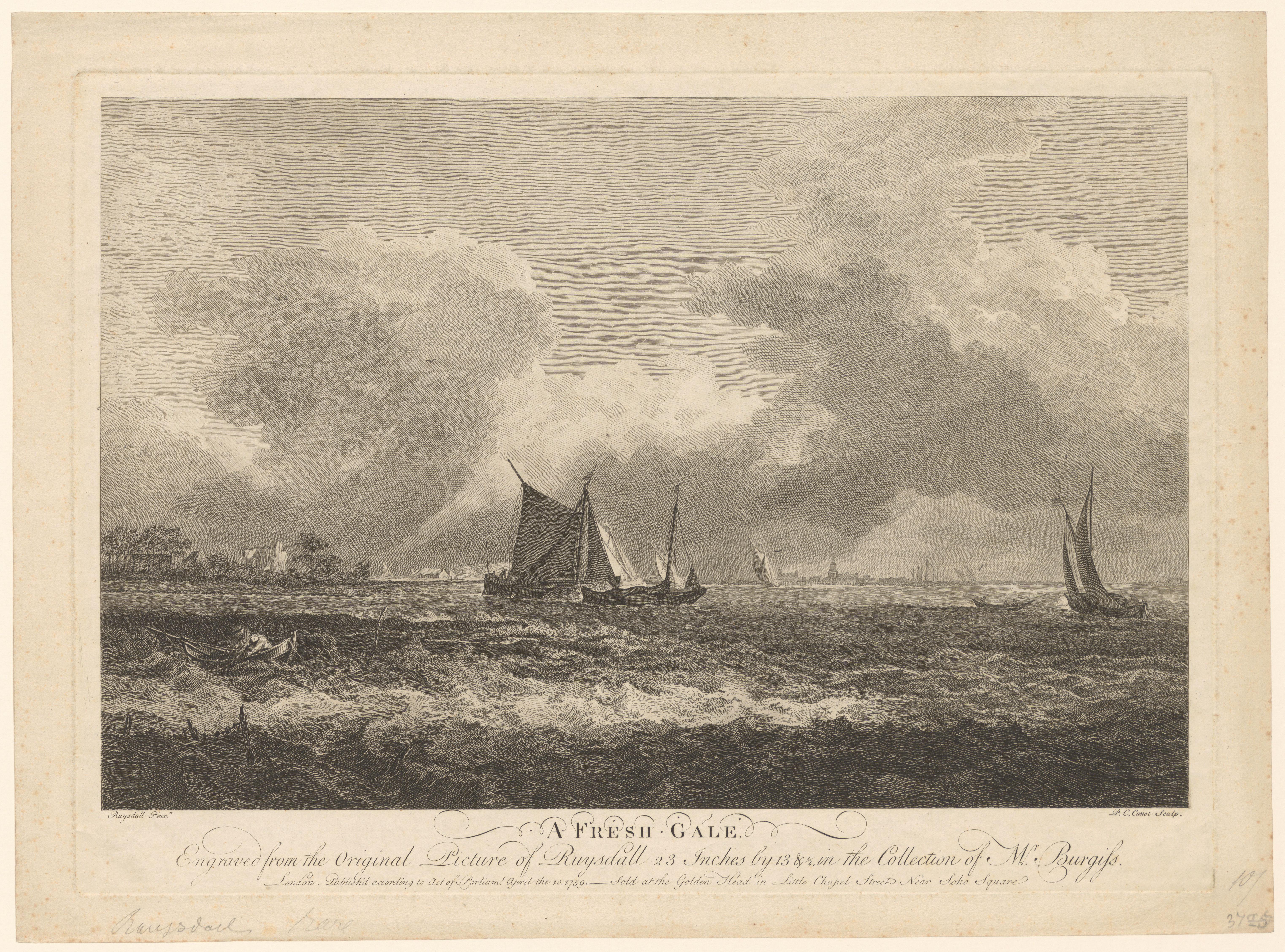 Storm aan de kust