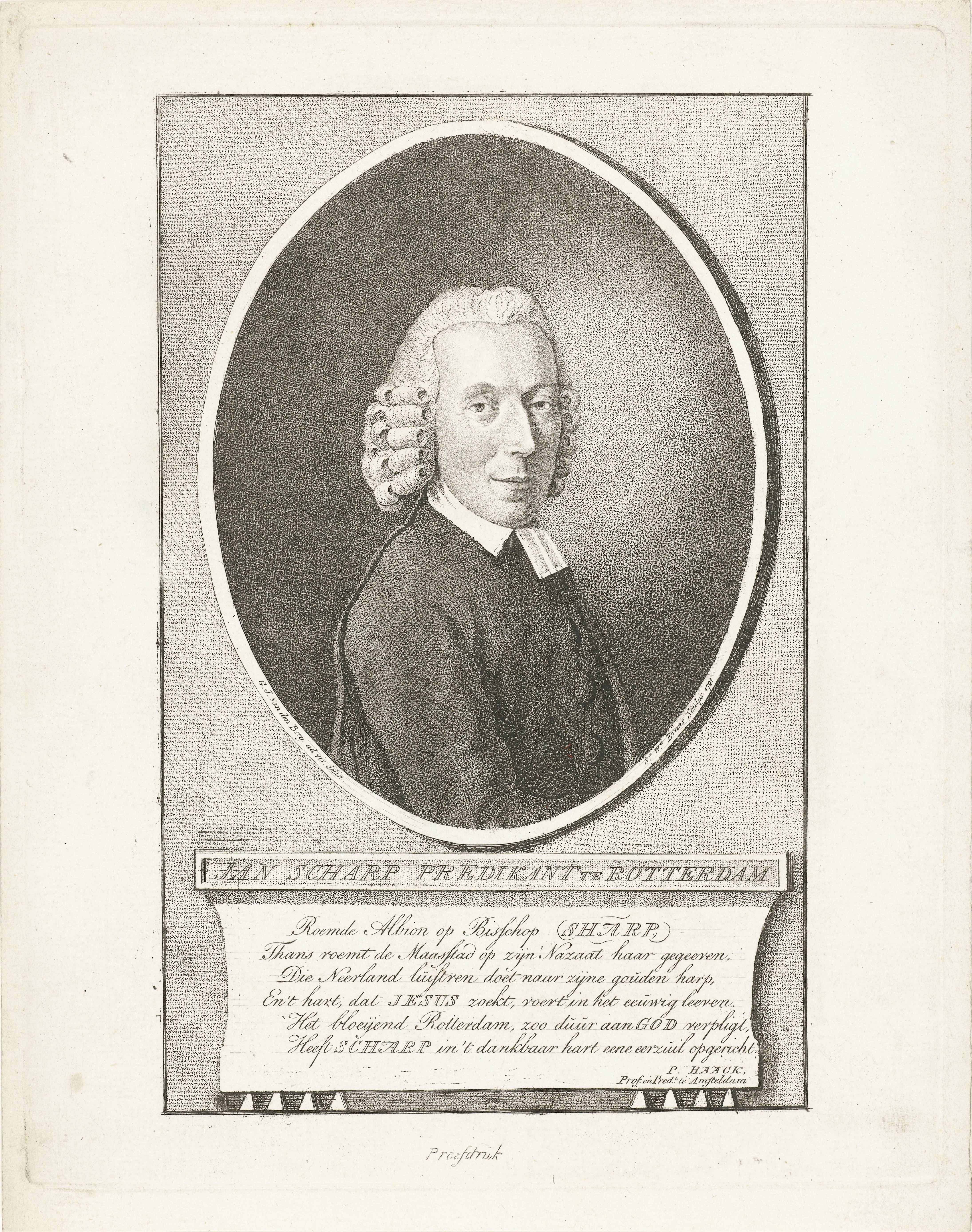 Portret van Jan Scharp