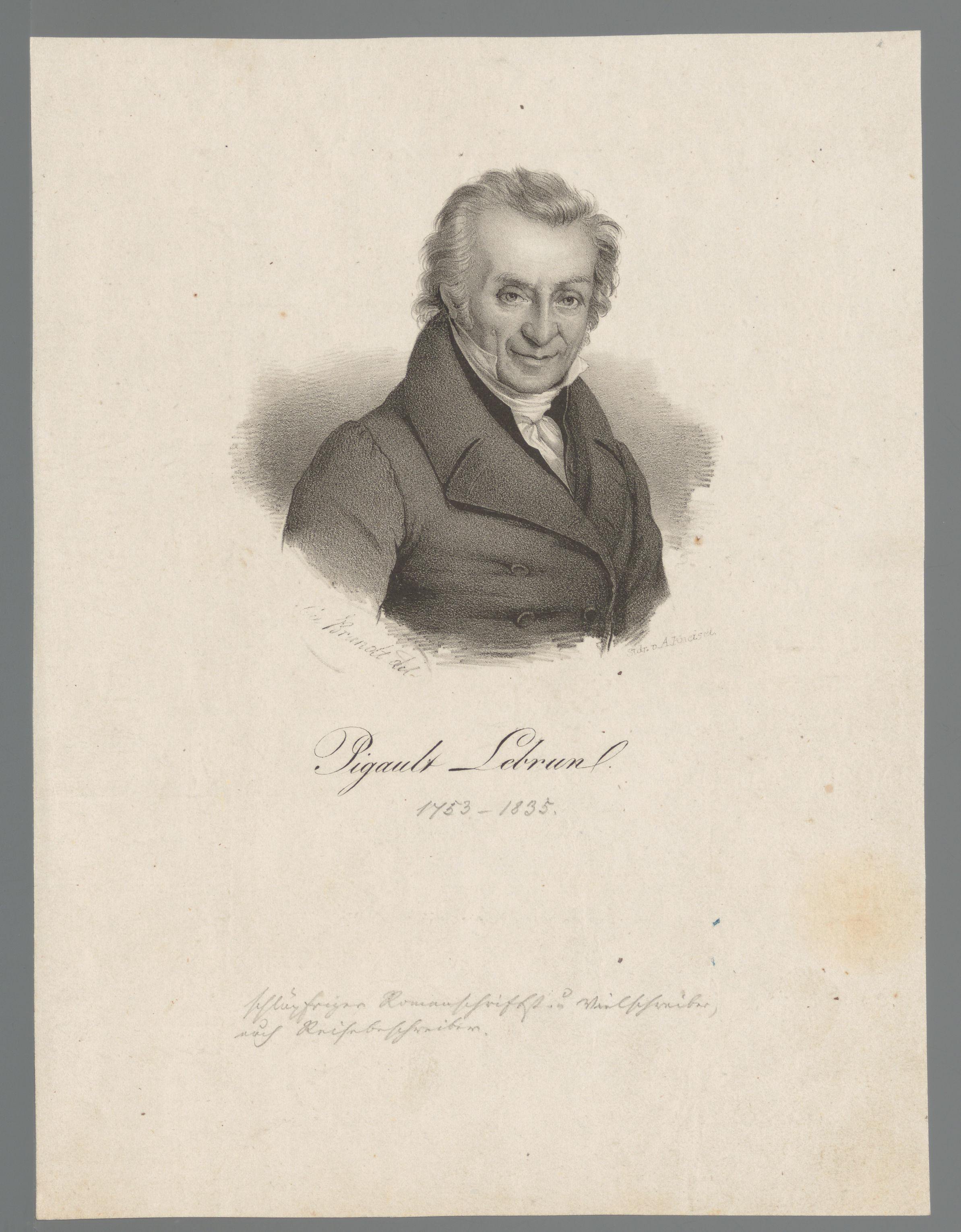 Portret van Charles-Antoine-Guillaume Pigault de l'Épinoy