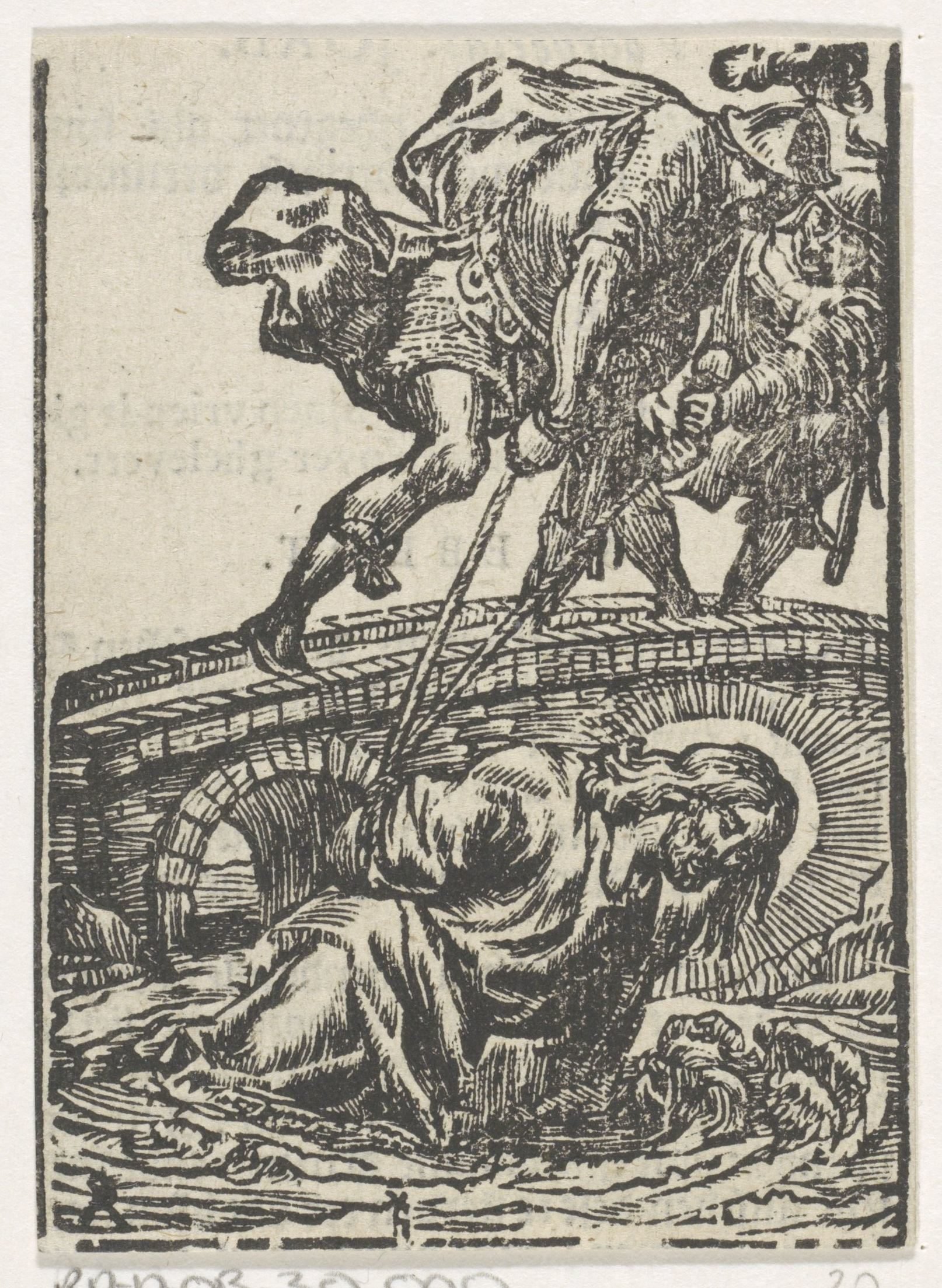 Christus in de beek van Cebron