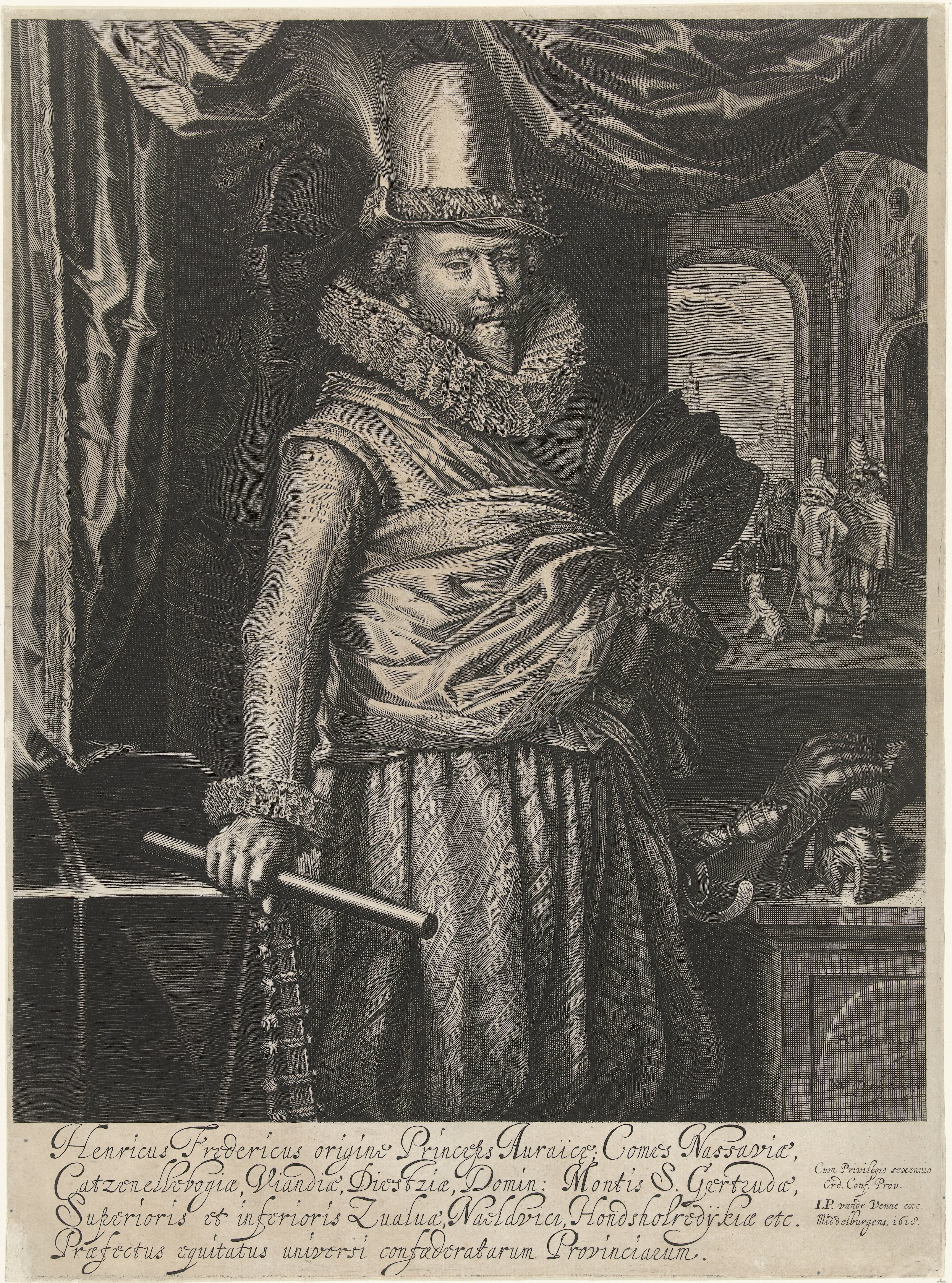 Portret van Frederik Hendrik, prins van Oranje-Nassau
