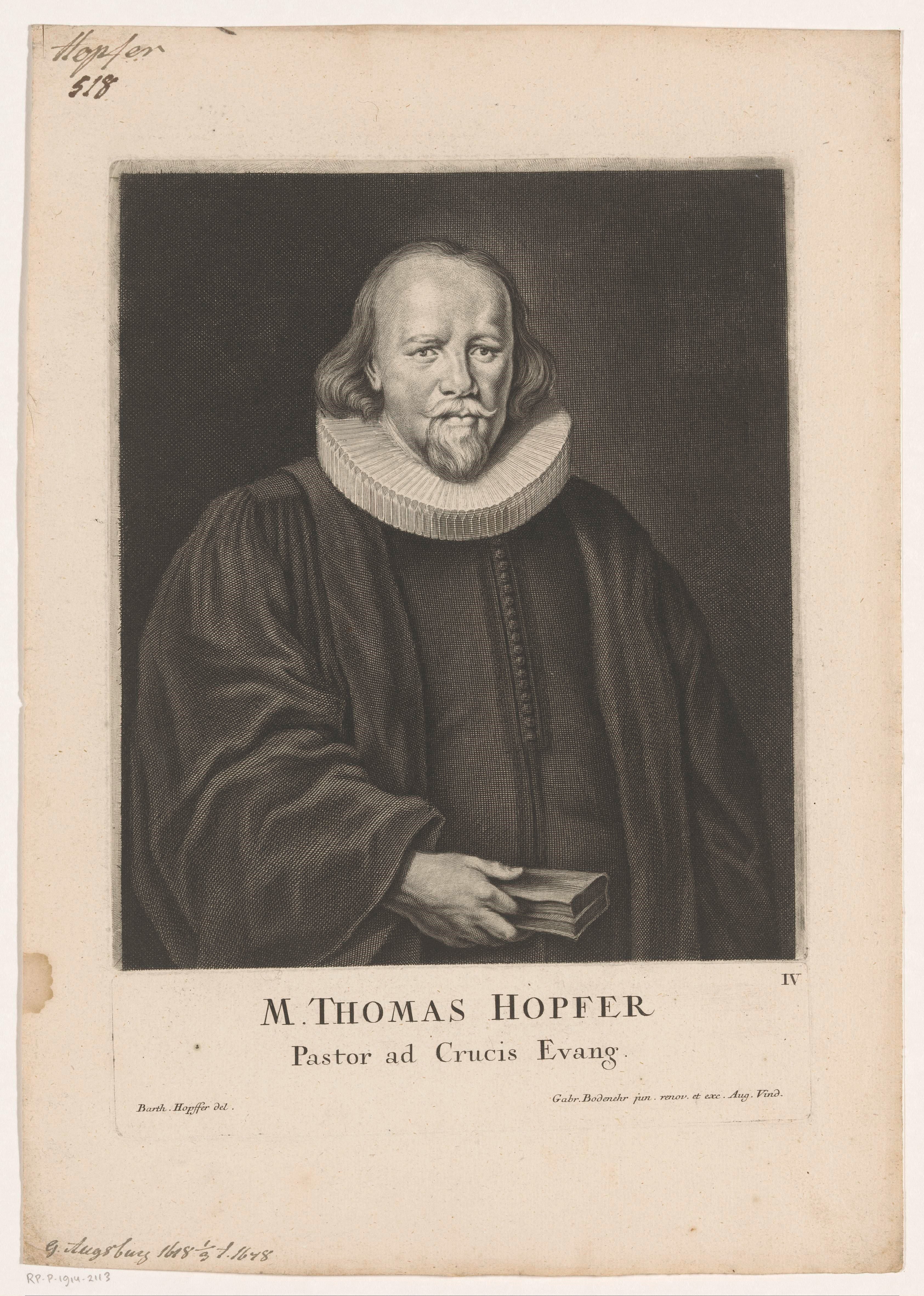Portret van Thomas Hopfer