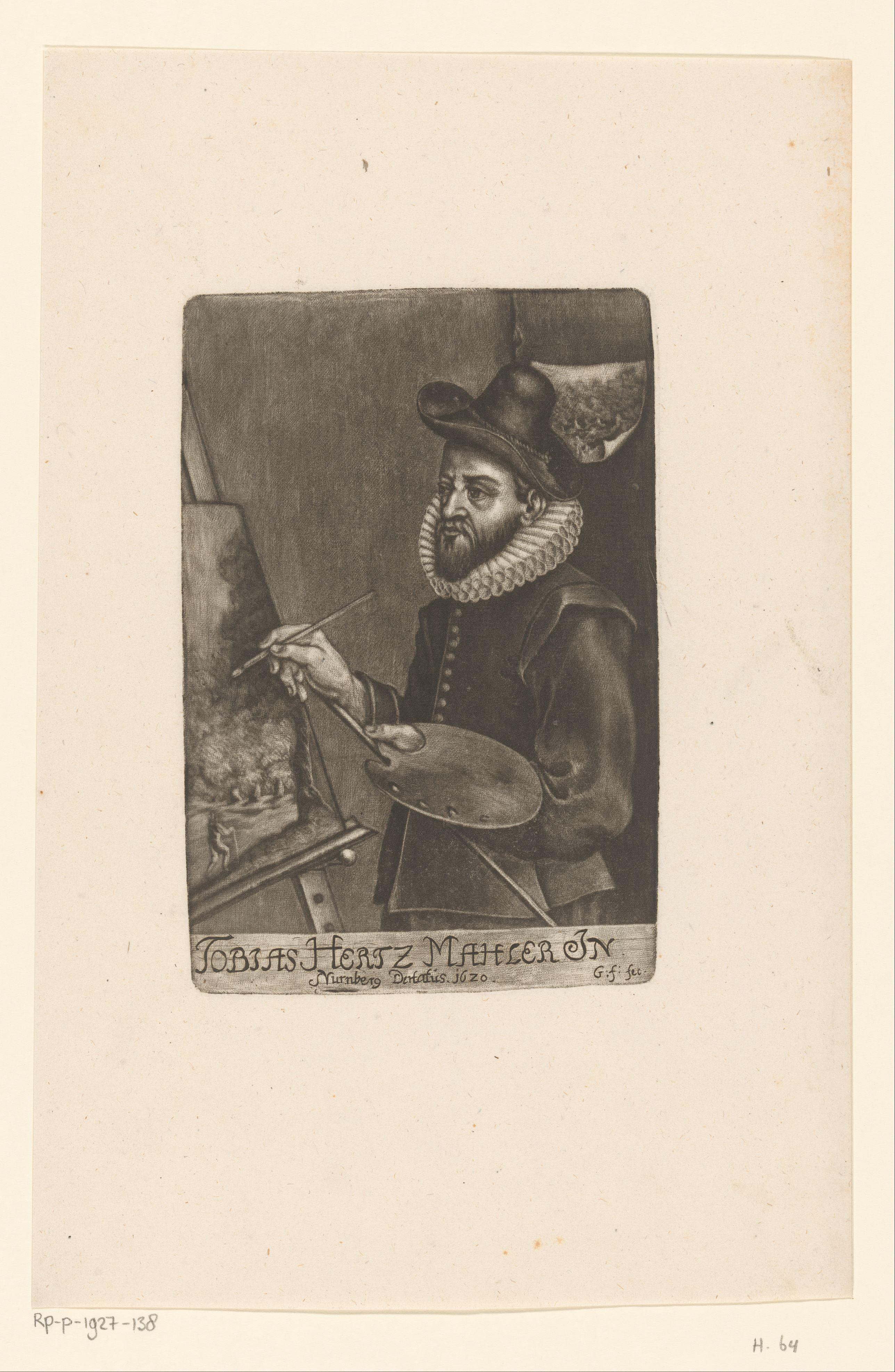 Portret van Tobias Hertz