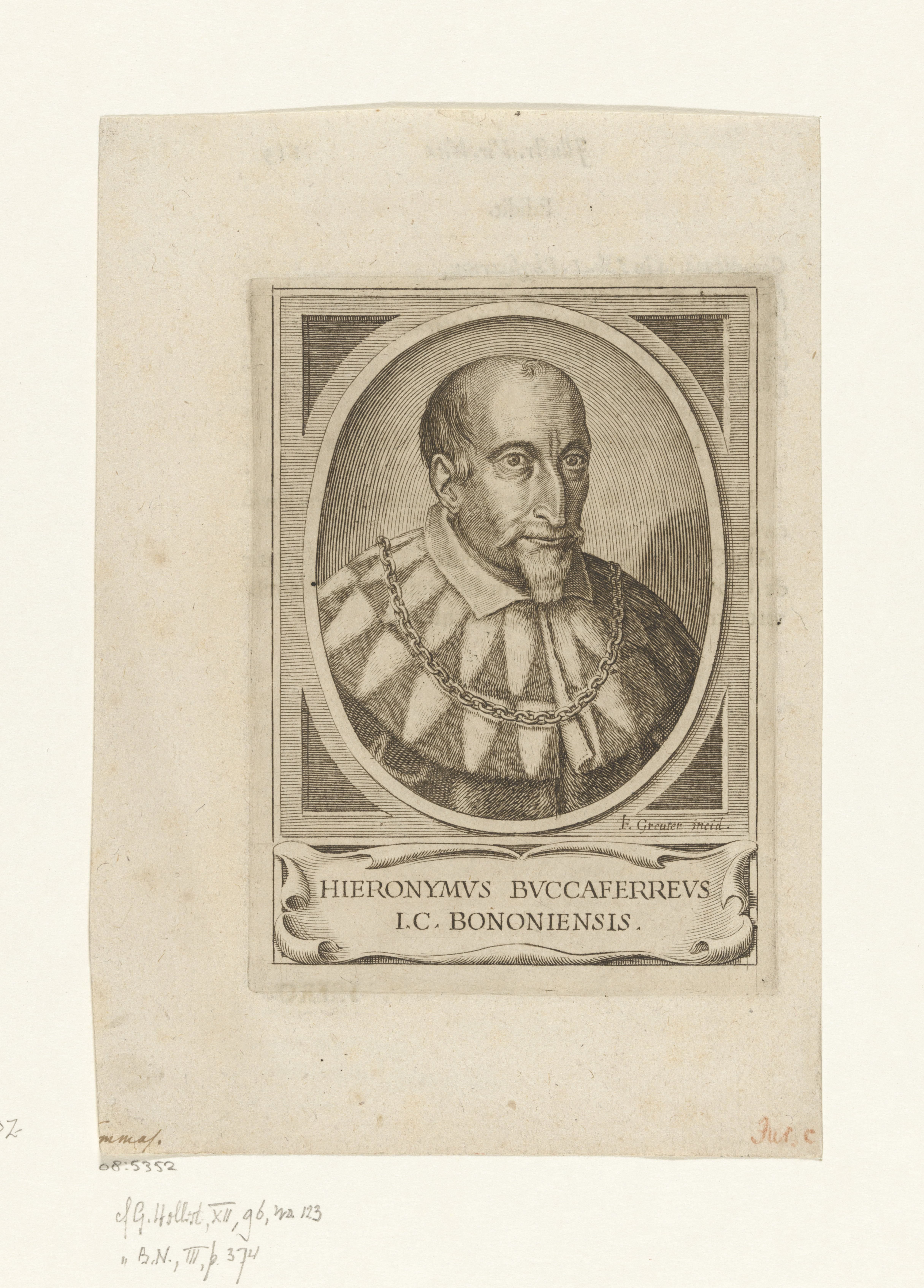 Portret van Hieronymus Buccaferreus