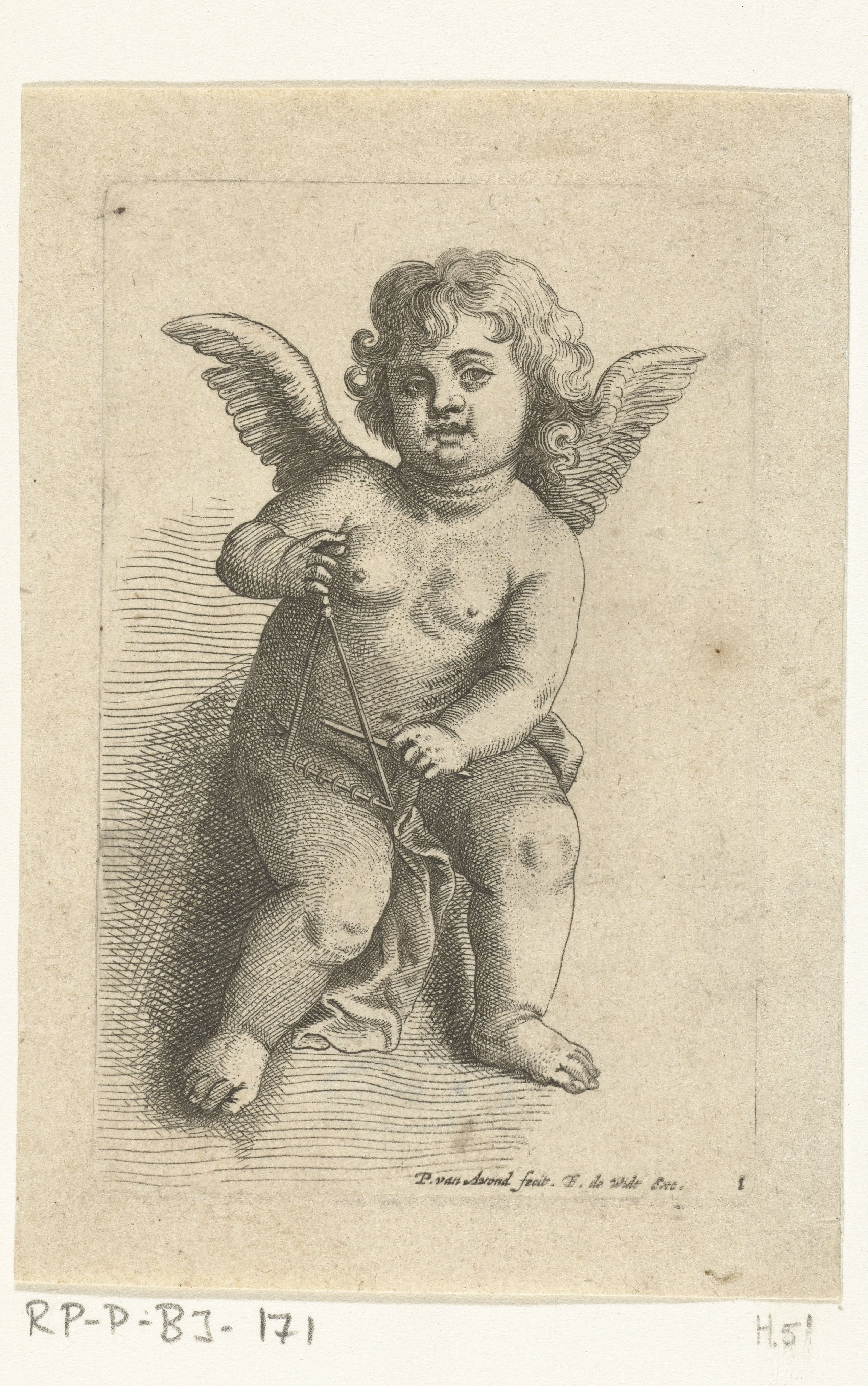 Engeltje met triangel